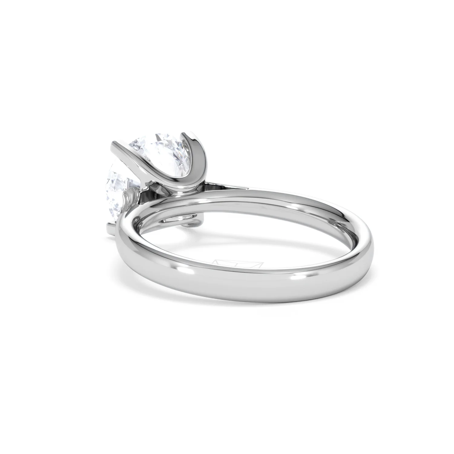 Grace 3.00ct Lab Diamond Round Cut Engagement Ring in 18K White Gold G/VS1 - Image 56