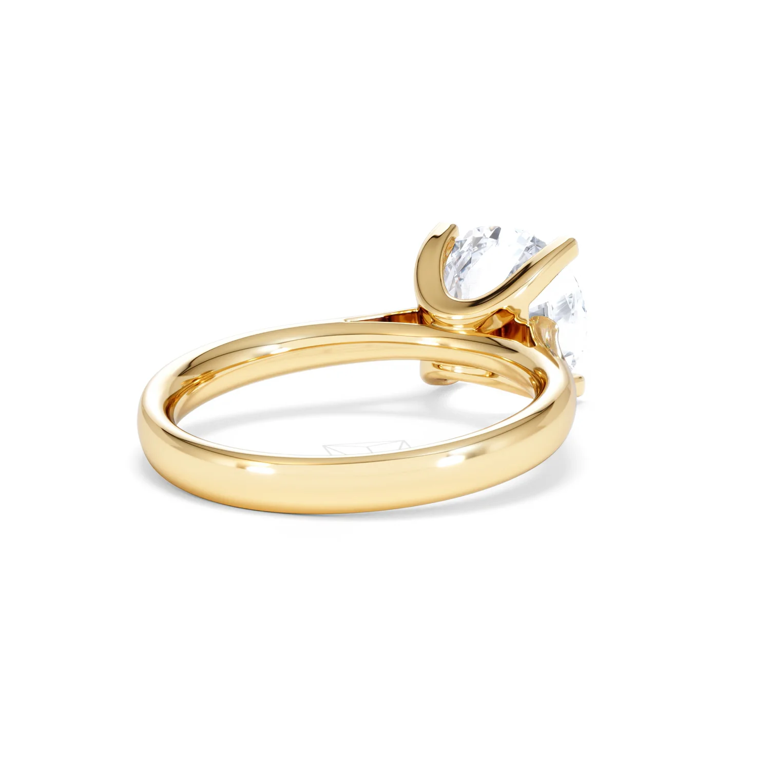 Grace 3.00ct Lab Diamond Round Cut Engagement Ring in 18K Yellow Gold G/VS1 - Image 41