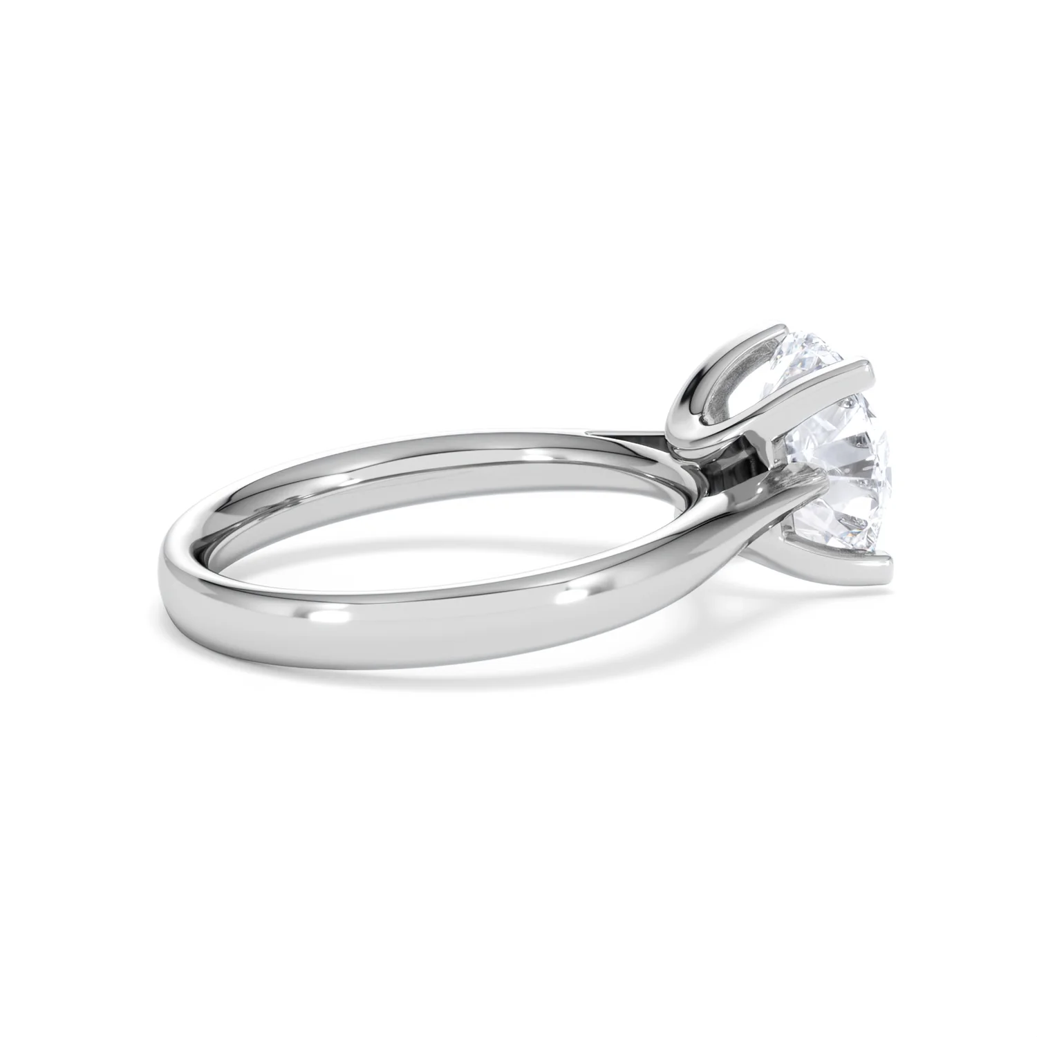 Grace 3.00ct Lab Diamond Round Cut Engagement Ring in Platinum G/VS1 - Image 34