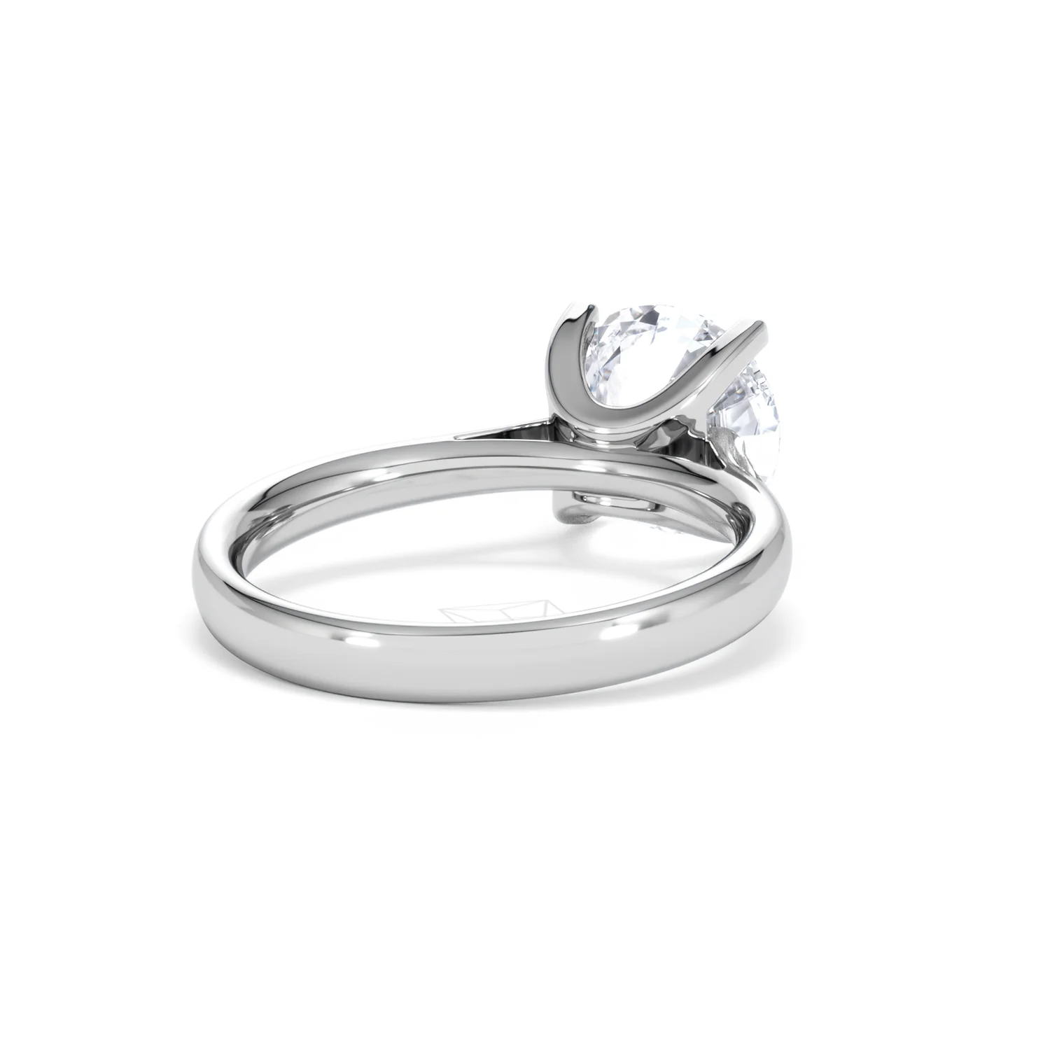 Grace 3.00ct Lab Diamond Round Cut Engagement Ring in Platinum G/VS1 - Image 43