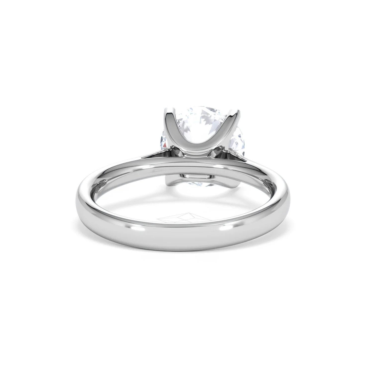 Grace 3.00ct Lab Diamond Round Cut Engagement Ring in Platinum G/VS1 - Image 47