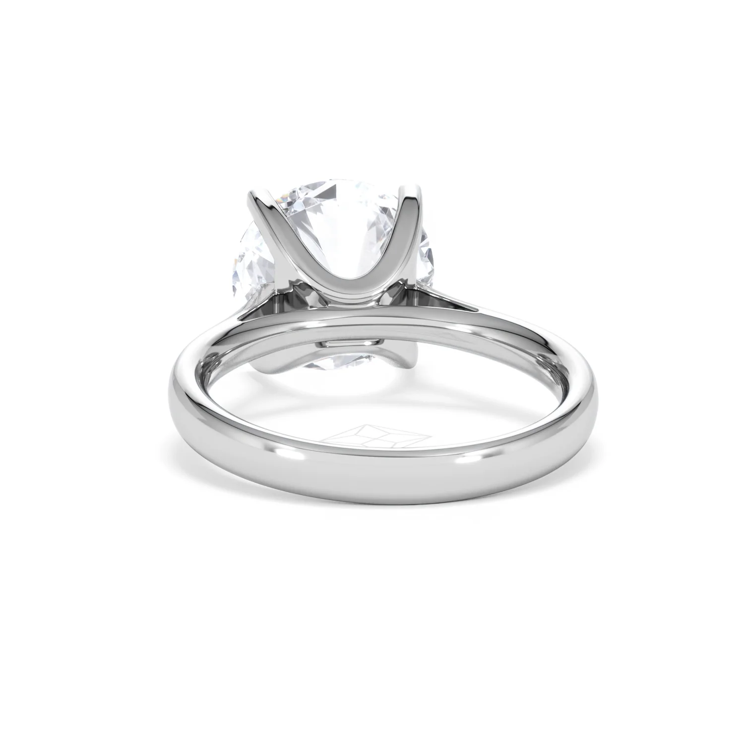 Grace 5.00ct Lab Diamond Round Cut Engagement Ring in 18K White Gold G/VS1 - Image 50