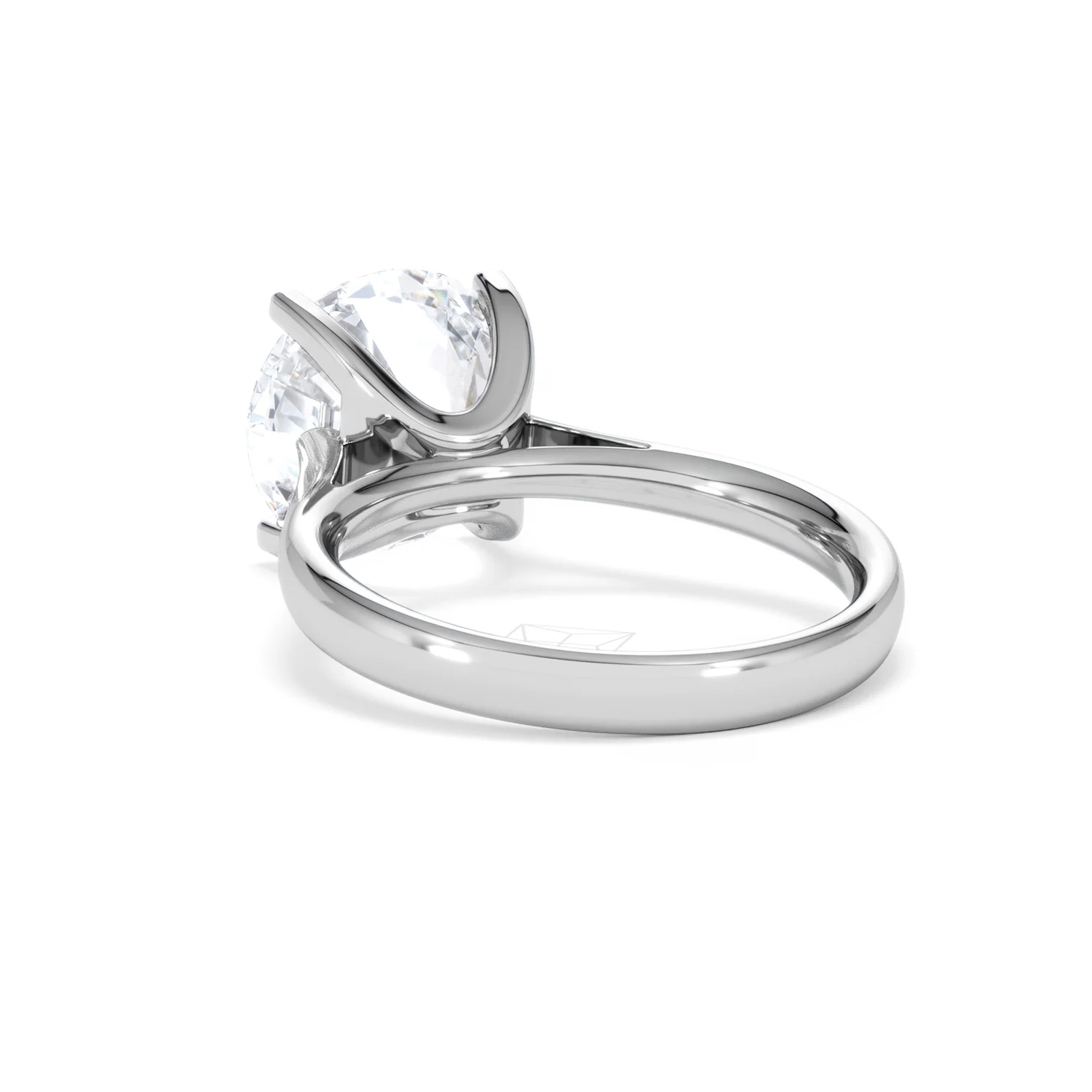 Grace 5.00ct Lab Diamond Round Cut Engagement Ring in 18K White Gold G/VS1 - Image 54