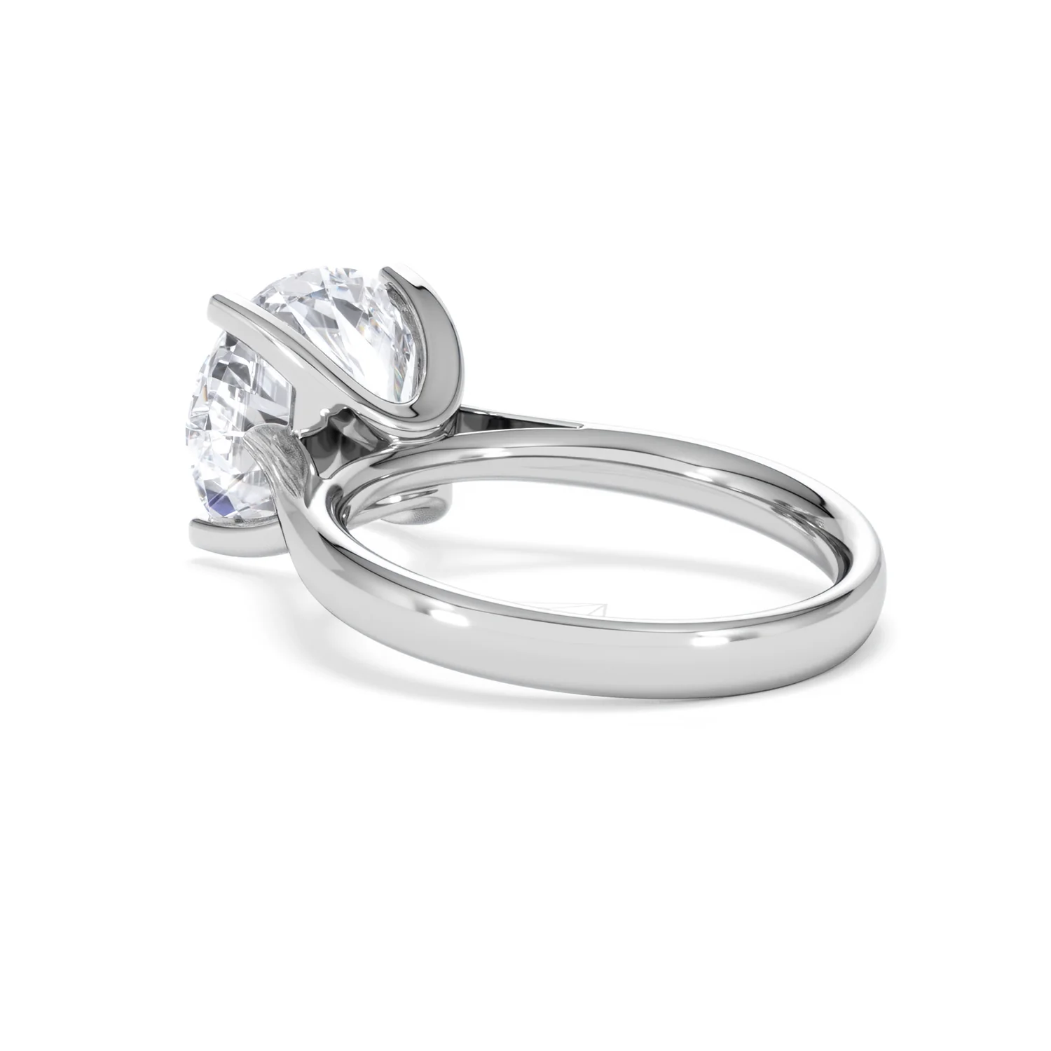 Grace 5.00ct Lab Diamond Round Cut Engagement Ring in 18K White Gold G/VS1 - Image 57