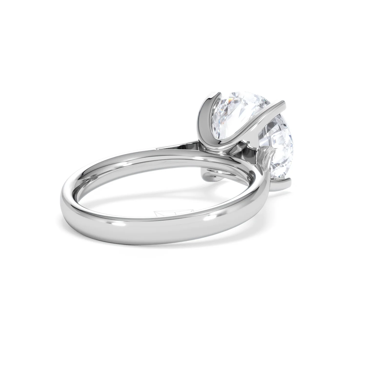 Grace 5.00ct Lab Diamond Round Cut Engagement Ring in Platinum G/VS1 - Image 40