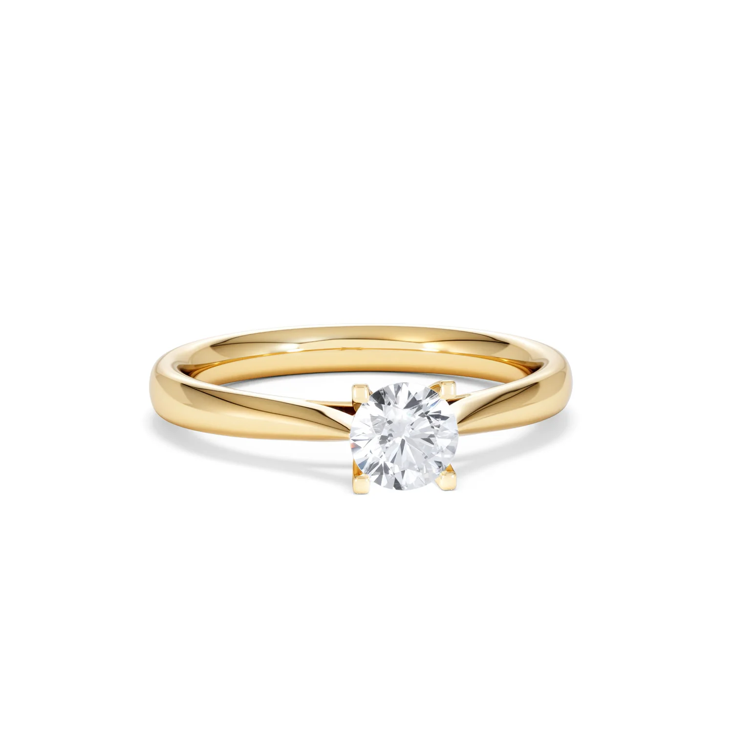 Half Carat Diamond Engagement Ring Grace Lab F/VS1 18K Gold - Image 10