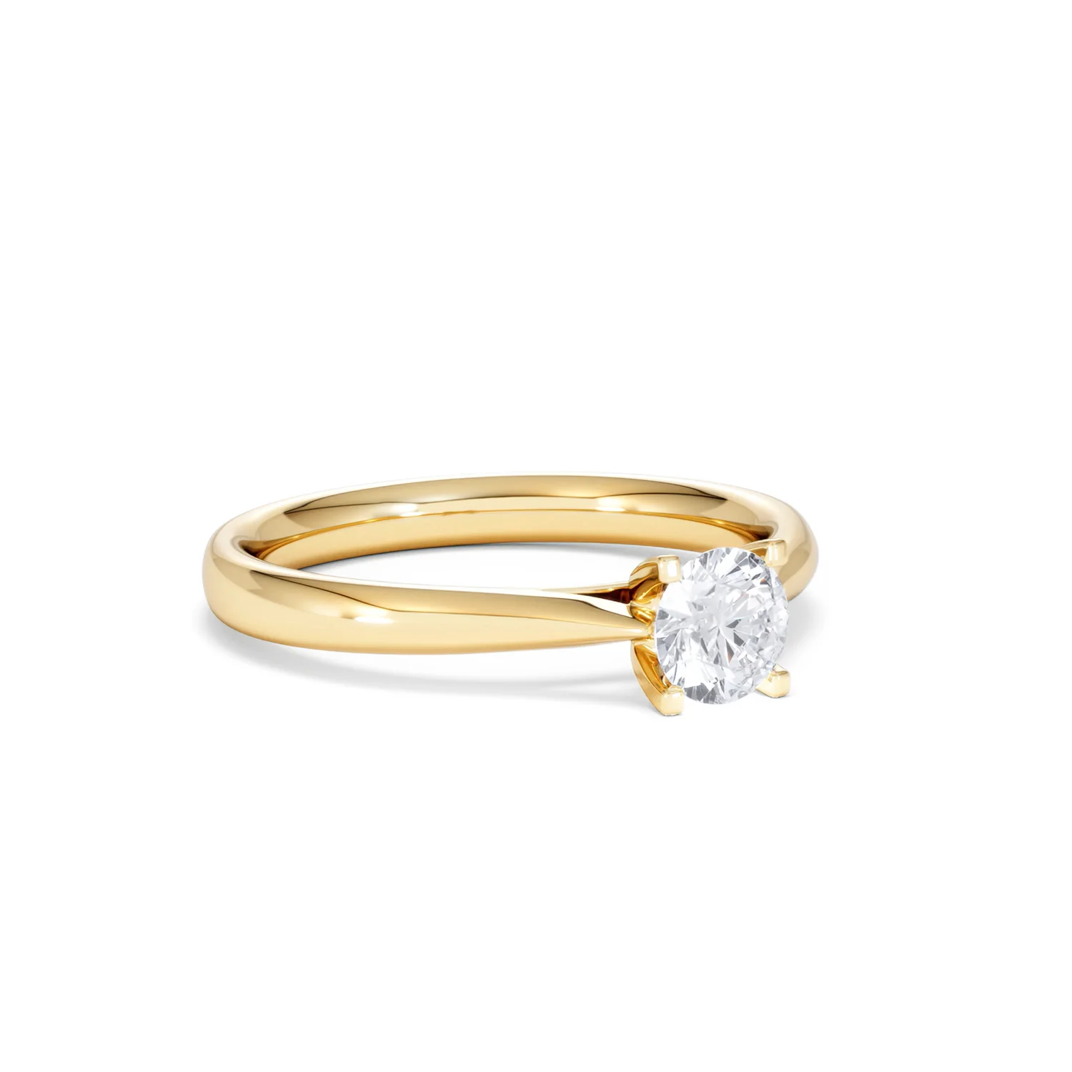 Half Carat Diamond Engagement Ring Grace Lab F/VS1 18K Gold - Image 15