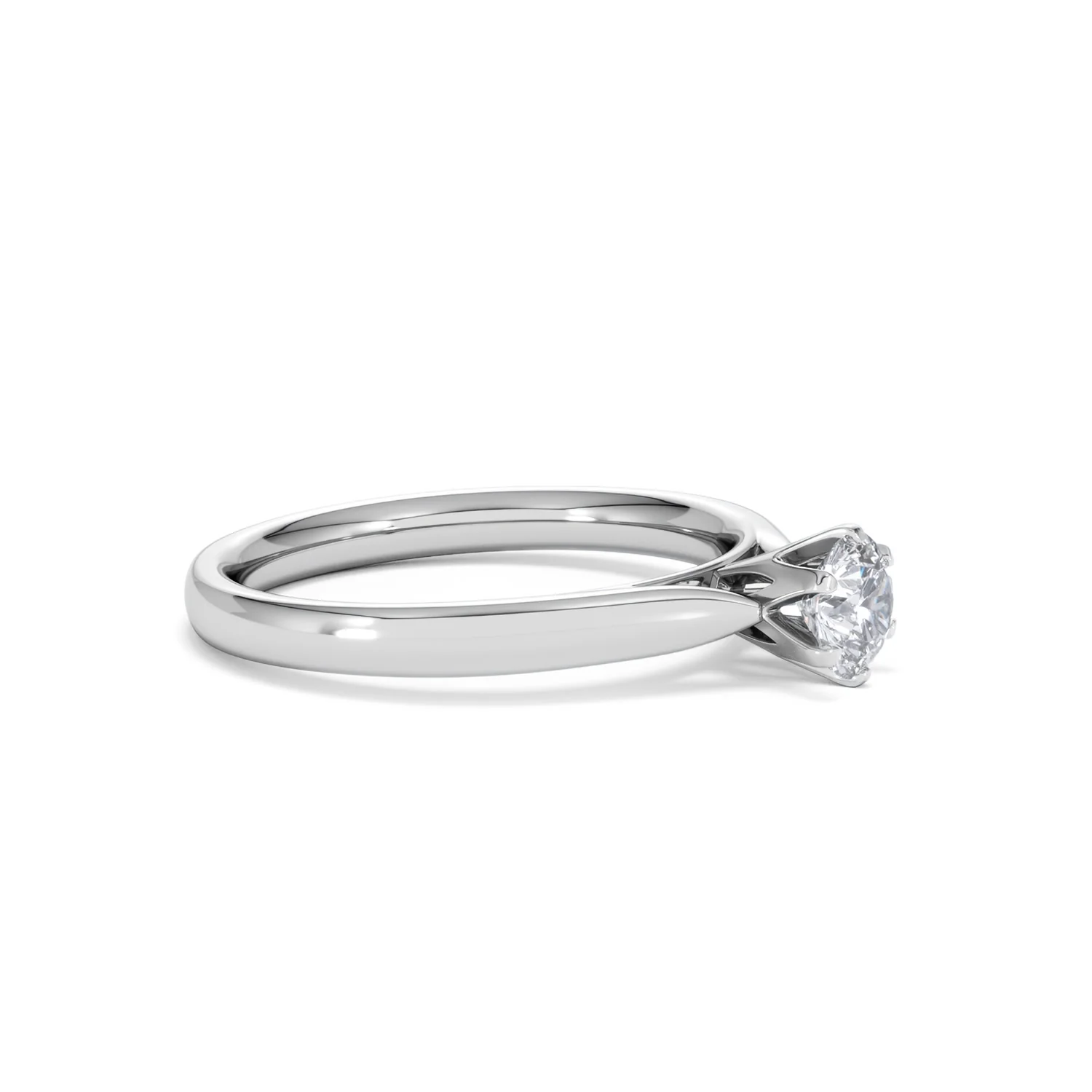 Half Carat Diamond Engagement Ring High Chloe Lab F/VS1 18K White Gold - Image 21
