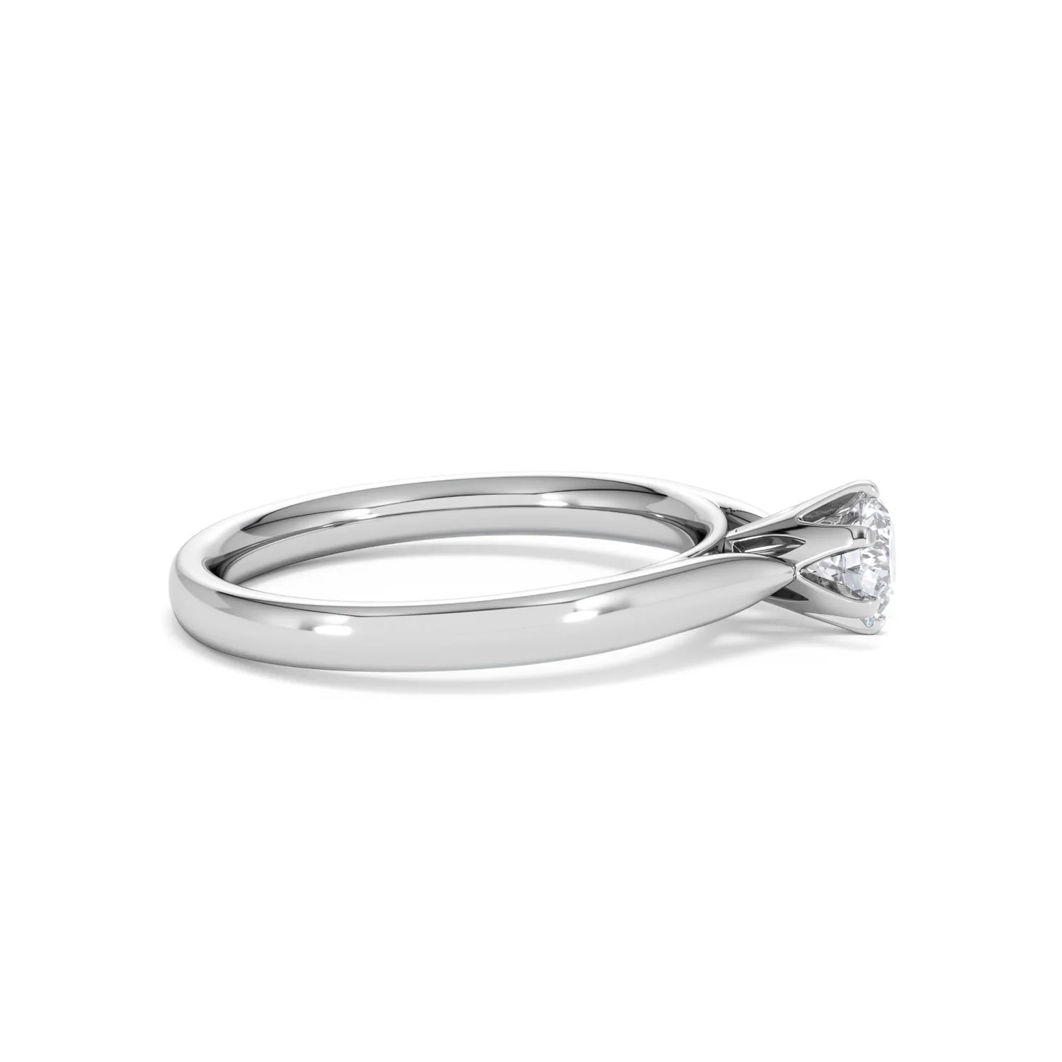 Half Carat Diamond Engagement Ring High Chloe Lab F/VS1 18K White Gold - Image 26