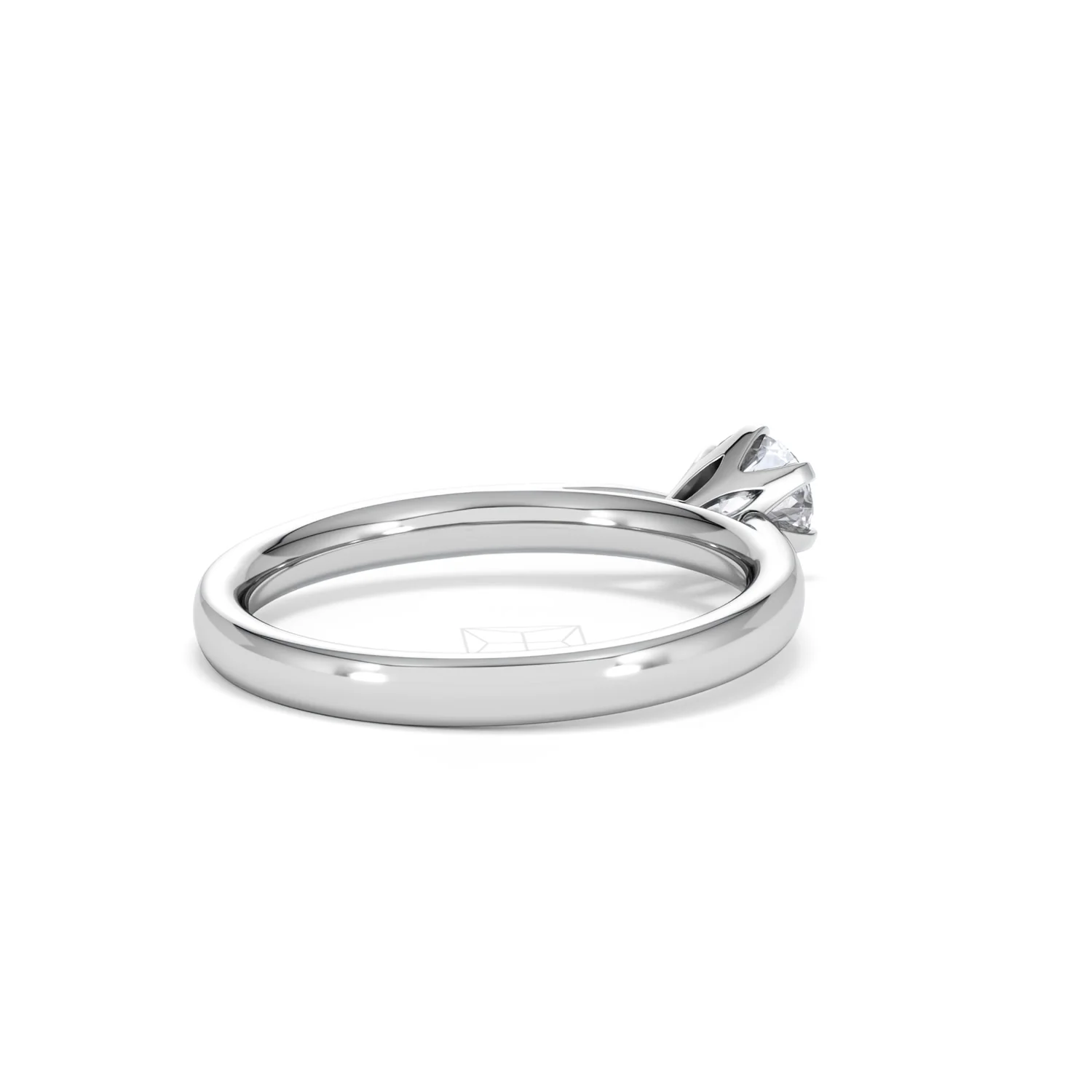 Half Carat Diamond Engagement Ring High Chloe Lab F/VS1 18K White Gold - Image 39