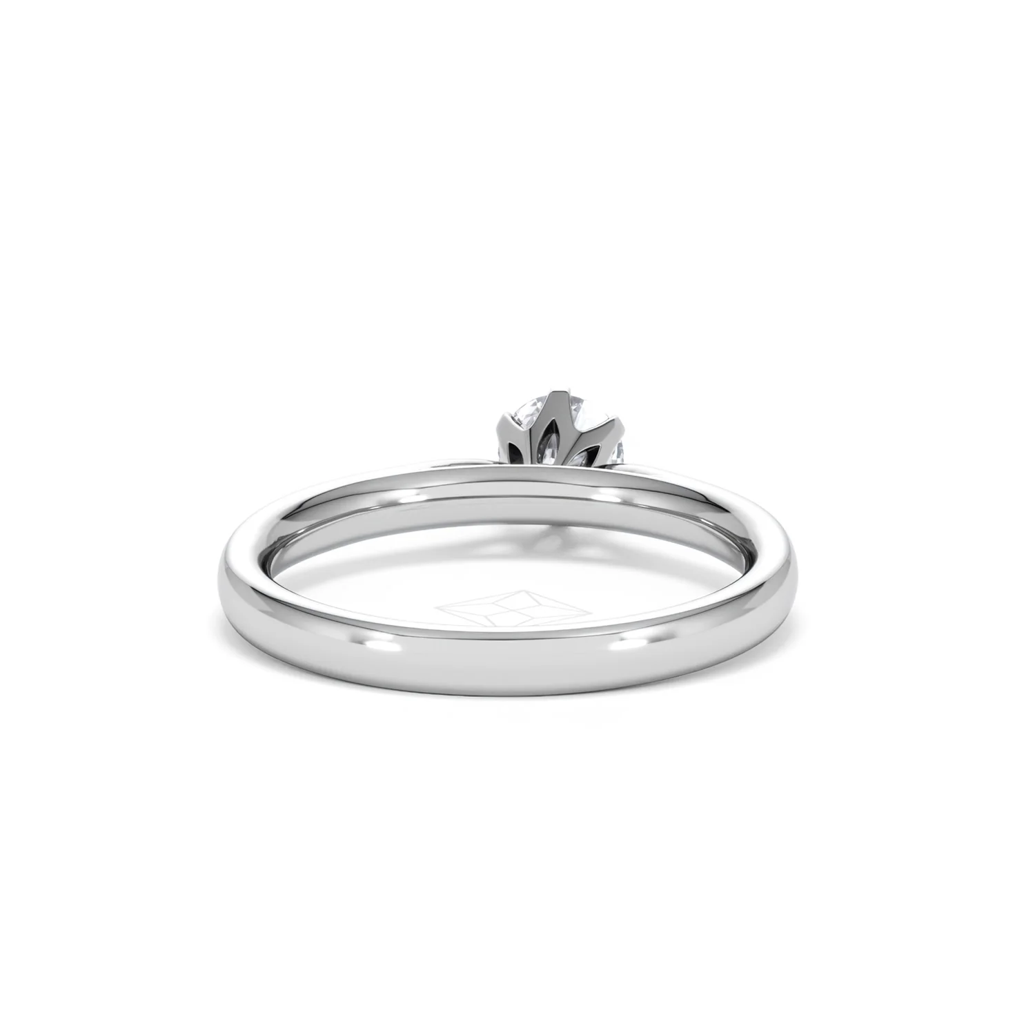 Half Carat Diamond Engagement Ring High Chloe Lab F/VS1 18K White Gold - Image 46