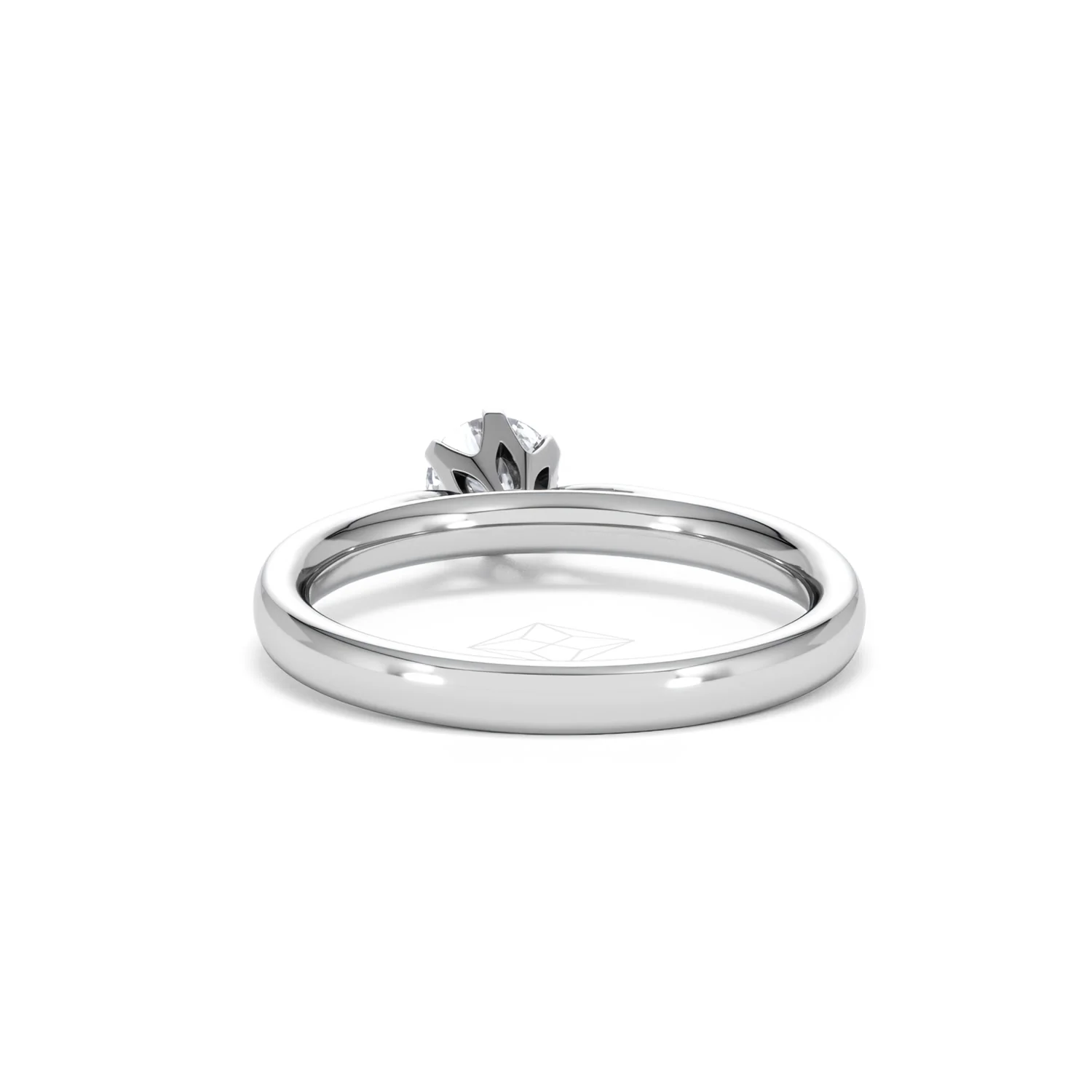 Half Carat Diamond Engagement Ring High Chloe Lab F/VS1 18K White Gold - Image 50
