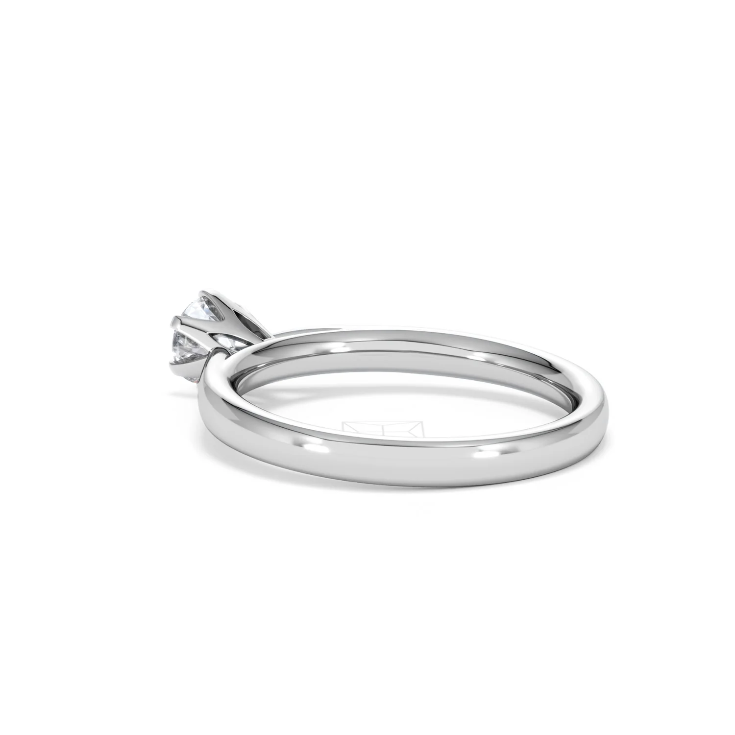 Half Carat Diamond Engagement Ring High Chloe Lab F/VS1 18K White Gold - Image 58
