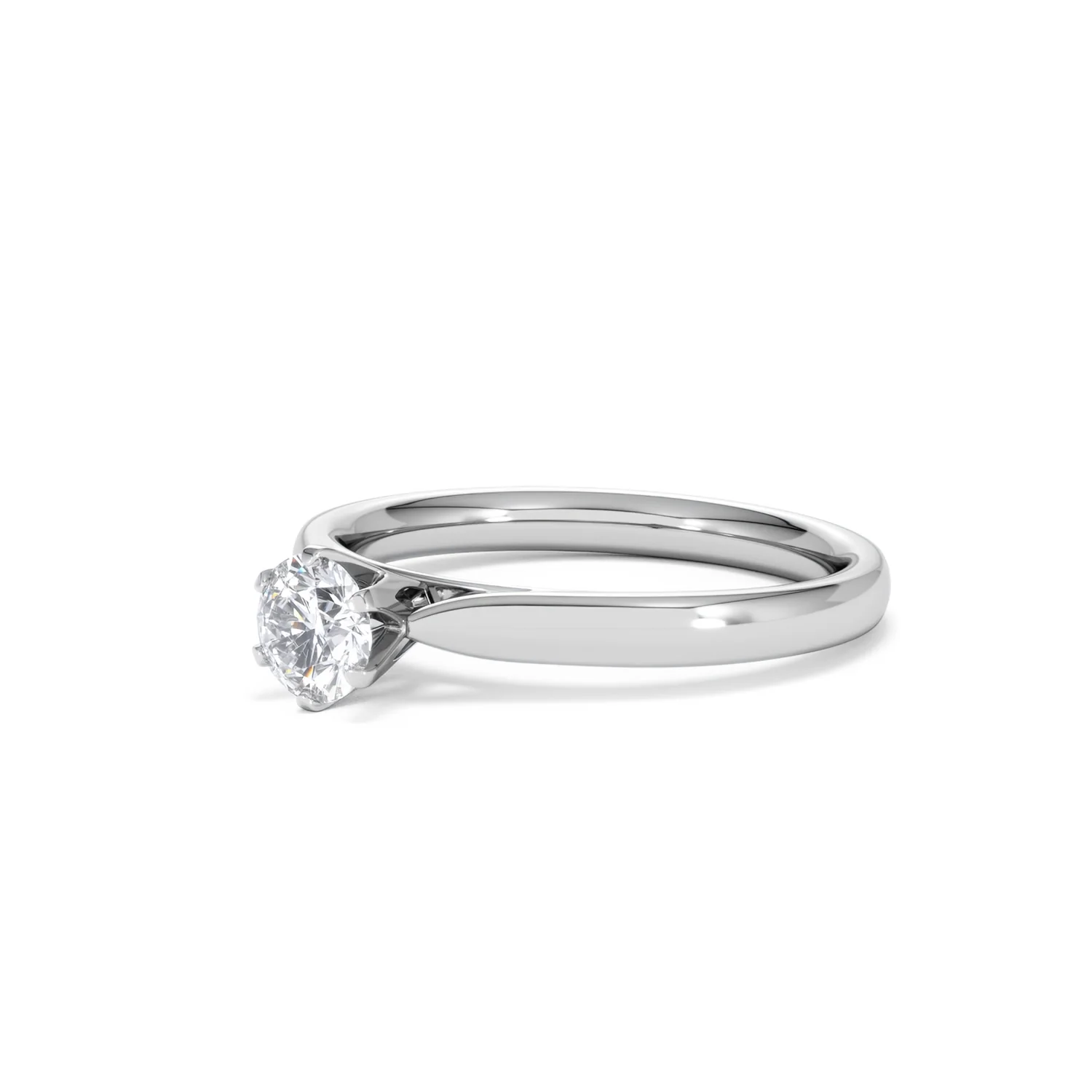 Half Carat Diamond Engagement Ring High Chloe Lab F/VS1 18K White Gold - Image 79