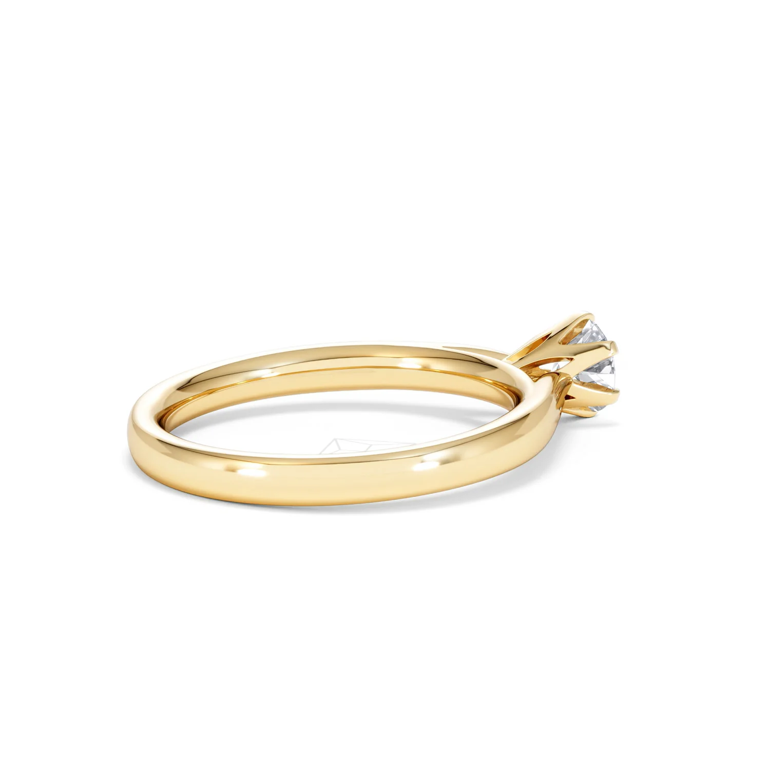Half Carat Diamond Engagement Ring High Set Chloe Lab F/VS1 18K Gold - Image 35