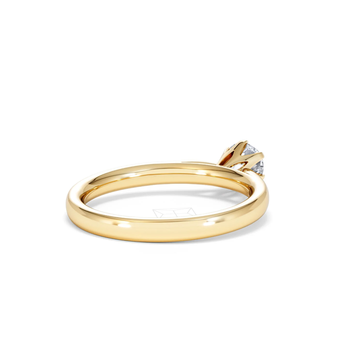 Half Carat Diamond Engagement Ring High Set Chloe Lab F/VS1 18K Gold - Image 40