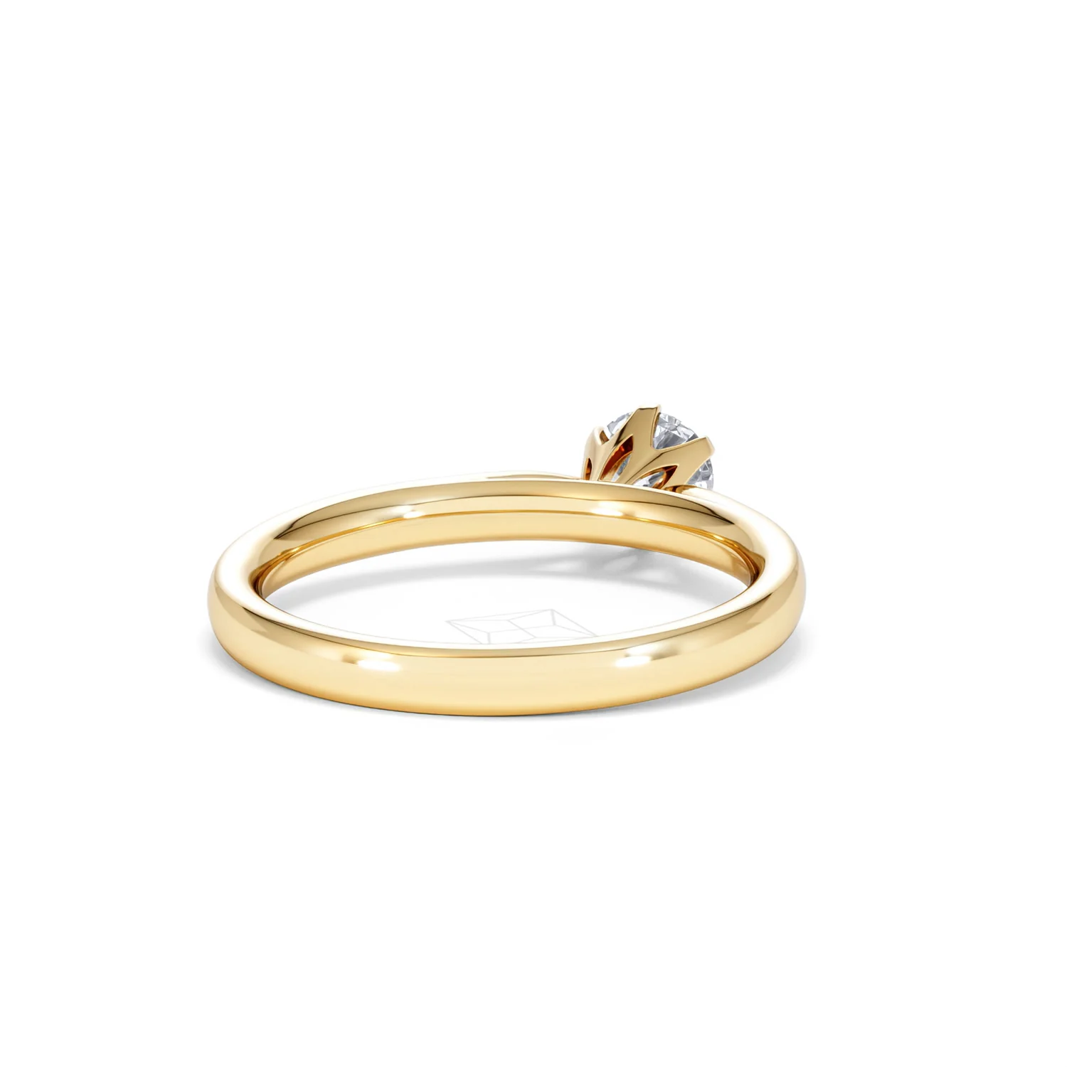 Half Carat Diamond Engagement Ring High Set Chloe Lab F/VS1 18K Gold - Image 43