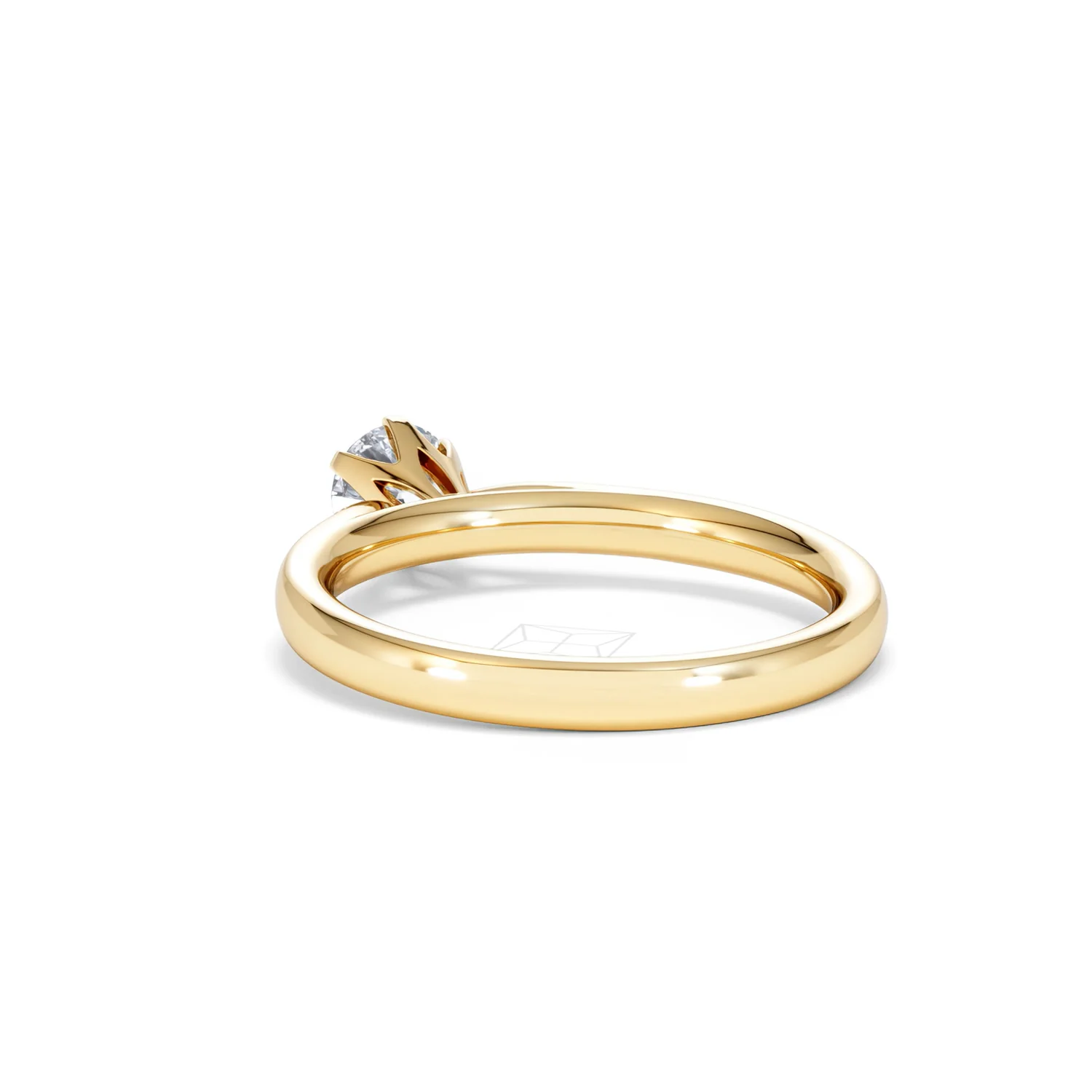 Half Carat Diamond Engagement Ring High Set Chloe Lab F/VS1 18K Gold - Image 54