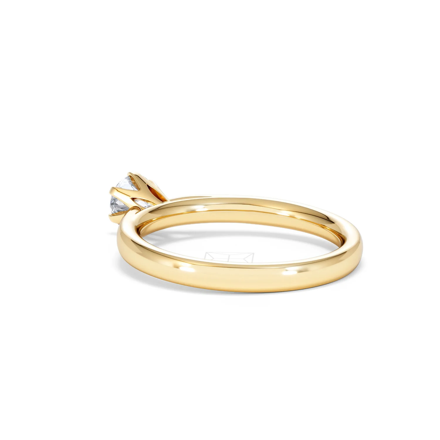 Half Carat Diamond Engagement Ring High Set Chloe Lab F/VS1 18K Gold - Image 57