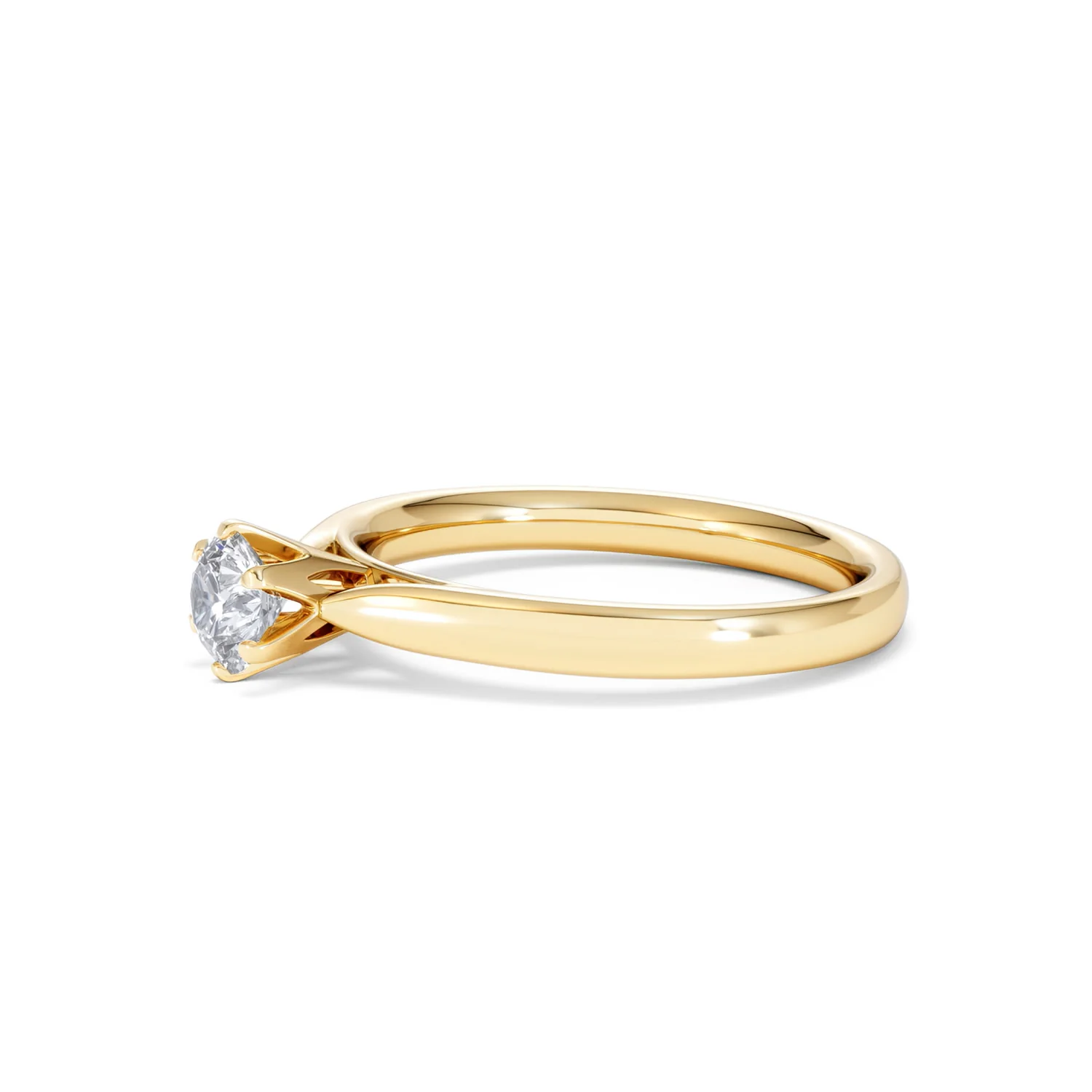 Half Carat Diamond Engagement Ring High Set Chloe Lab F/VS1 18K Gold - Image 74