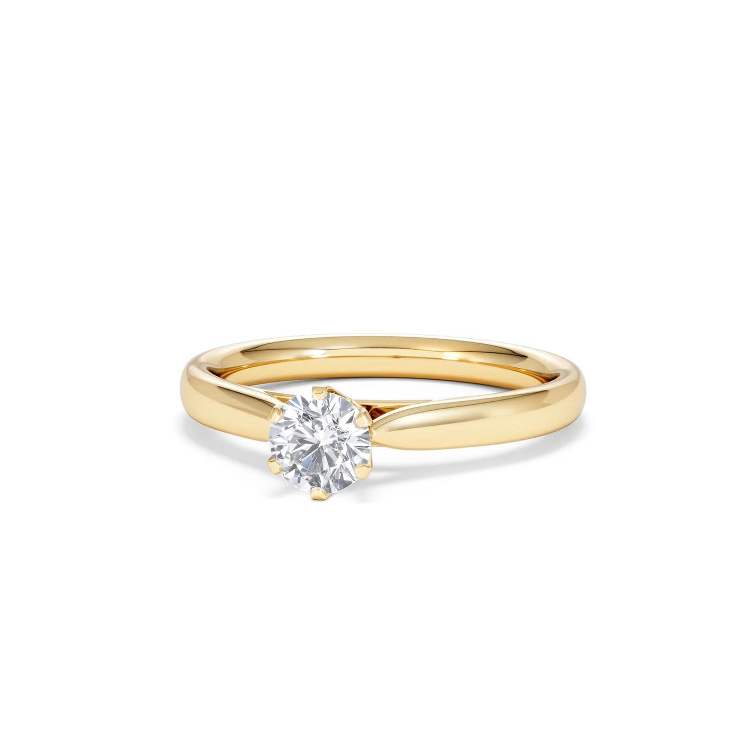 Half Carat Diamond Engagement Ring High Set Chloe Lab F/VS1 18K Gold - Image 85