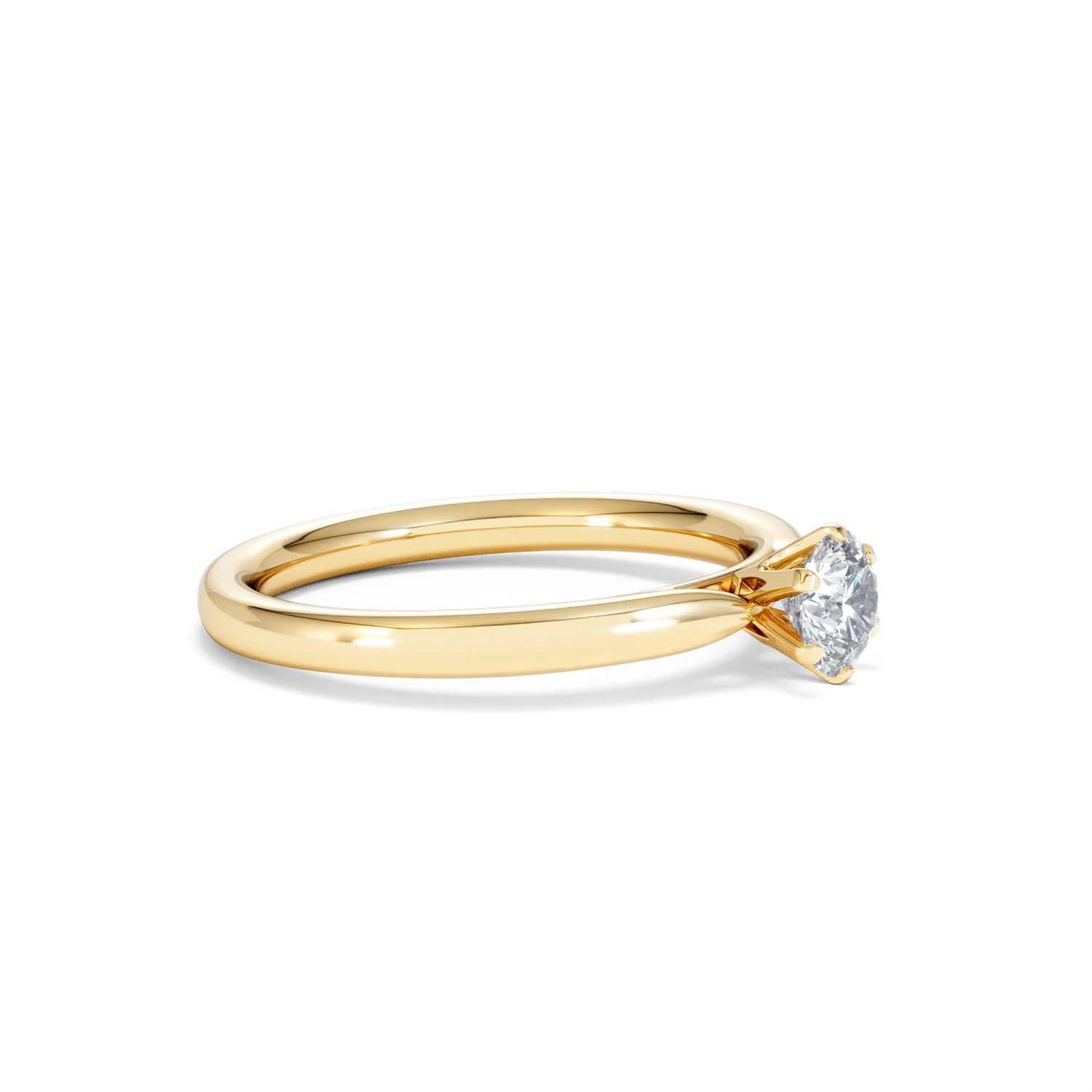 Half Carat Diamond Engagement Ring Low Chloe Lab F/VS1 18K Gold - Image 21