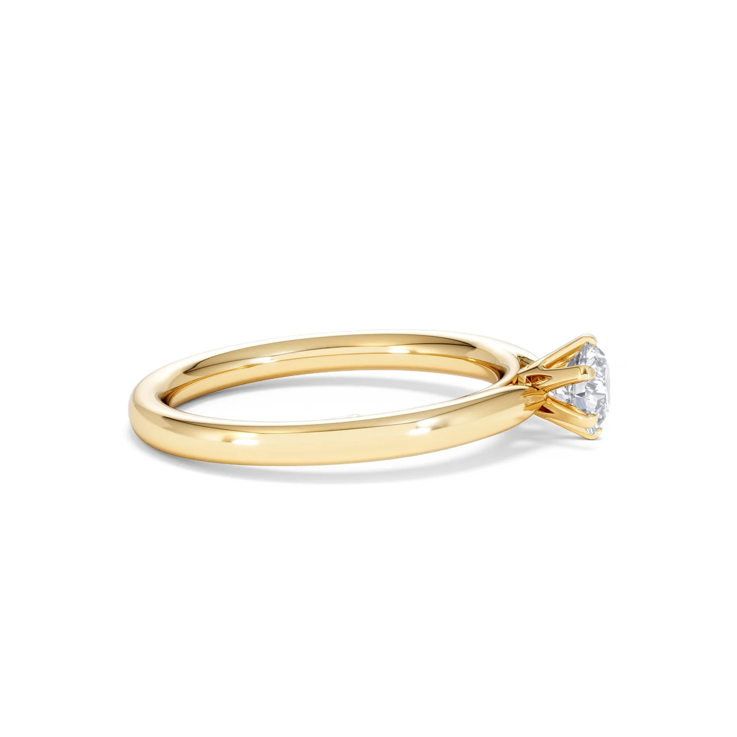 Half Carat Diamond Engagement Ring Low Chloe Lab F/VS1 18K Gold - Image 26