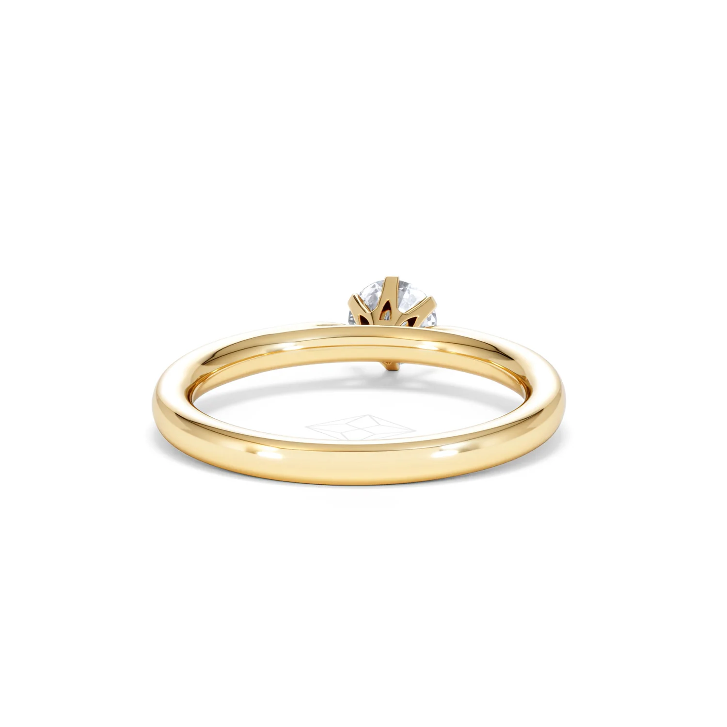 Half Carat Diamond Engagement Ring Low Chloe Lab F/VS1 18K Gold - Image 46