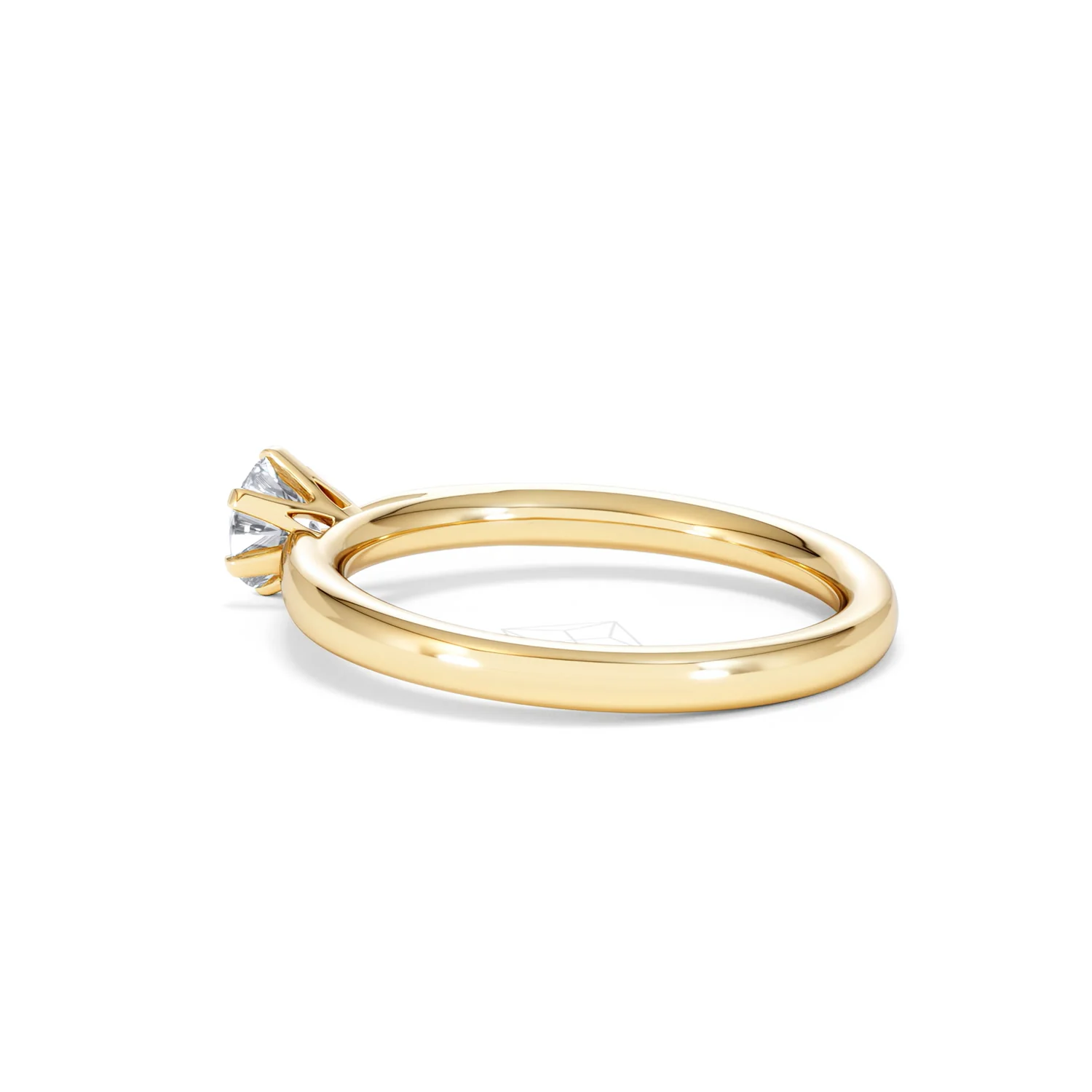 Half Carat Diamond Engagement Ring Low Chloe Lab F/VS1 18K Gold - Image 61
