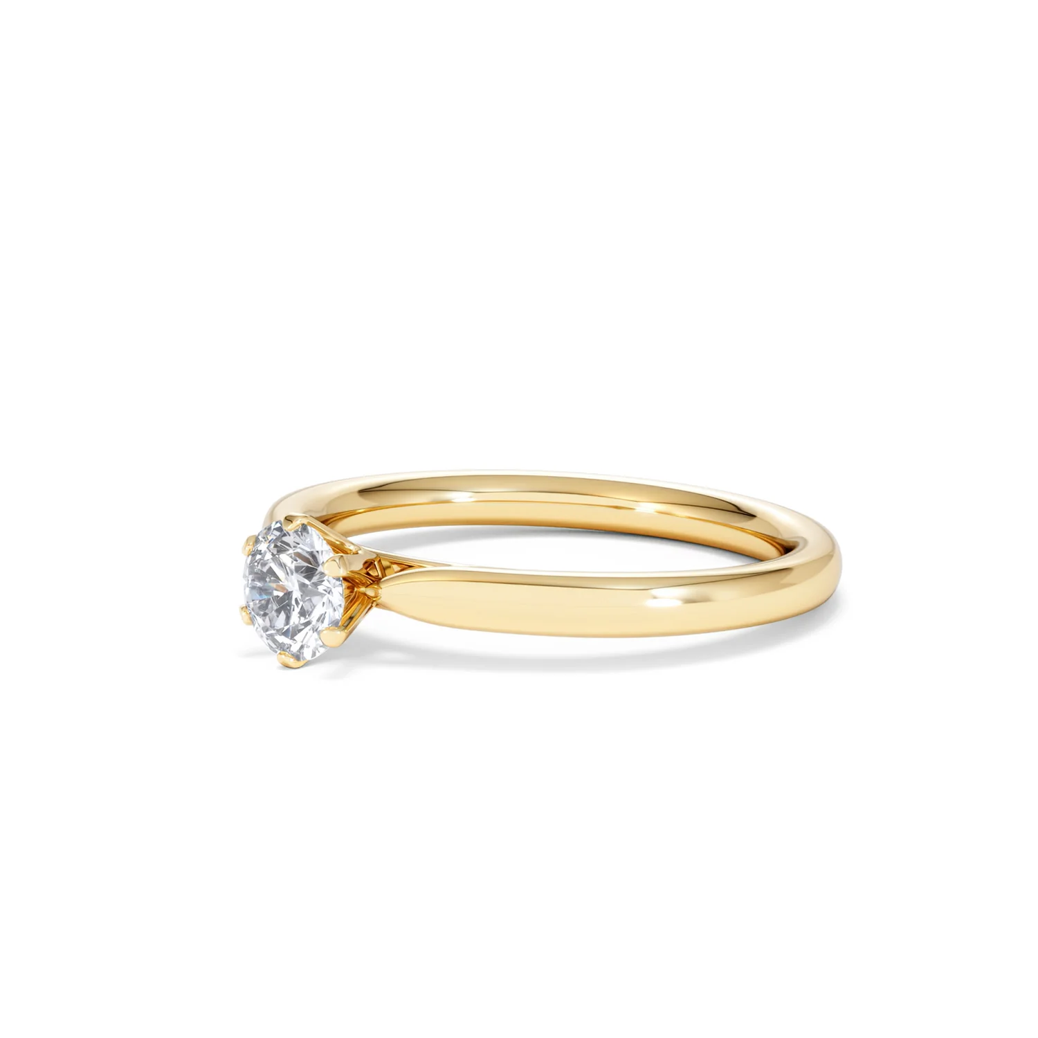 Half Carat Diamond Engagement Ring Low Chloe Lab F/VS1 18K Gold - Image 78