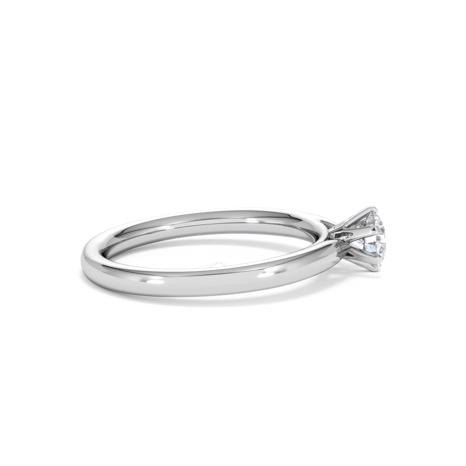 Half Carat Diamond Engagement Ring Low Chloe Lab F/VS1 18K White Gold - Image 28
