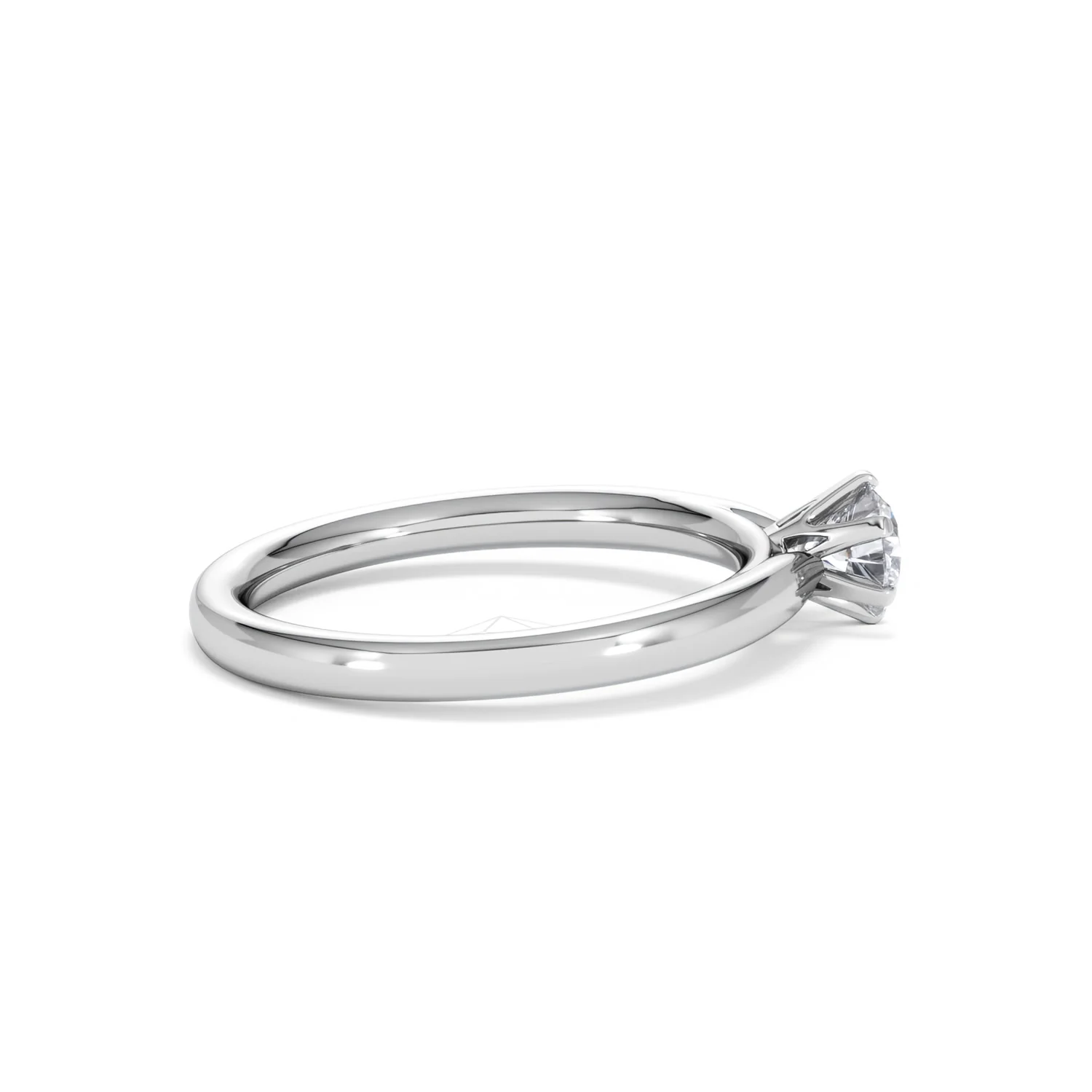 Half Carat Diamond Engagement Ring Low Chloe Lab F/VS1 18K White Gold - Image 30