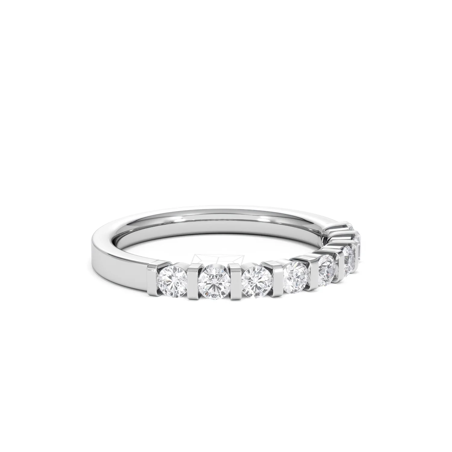 HANNAH 18K White Gold Diamond ETERNITY RING 0.50CT H/SI - Image 17