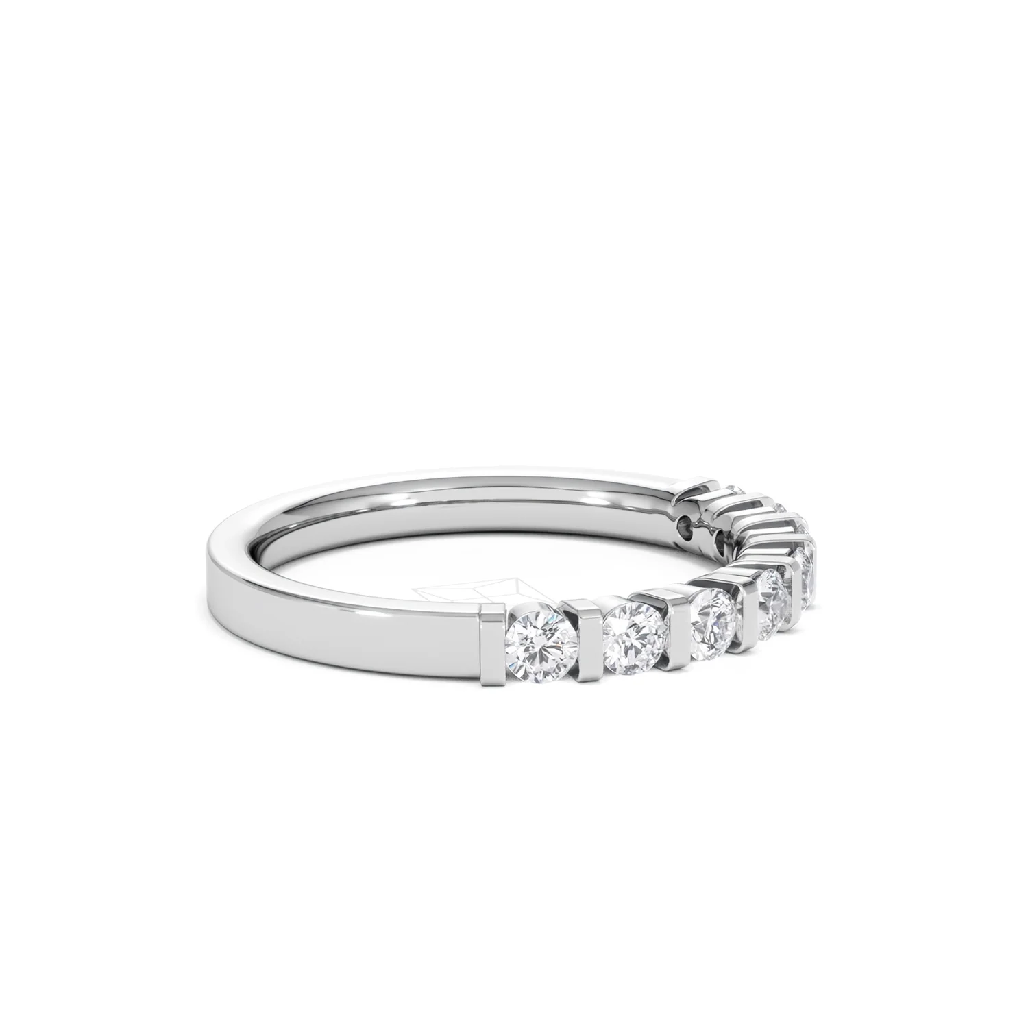 HANNAH 18K White Gold Diamond ETERNITY RING 0.50CT H/SI - Image 23