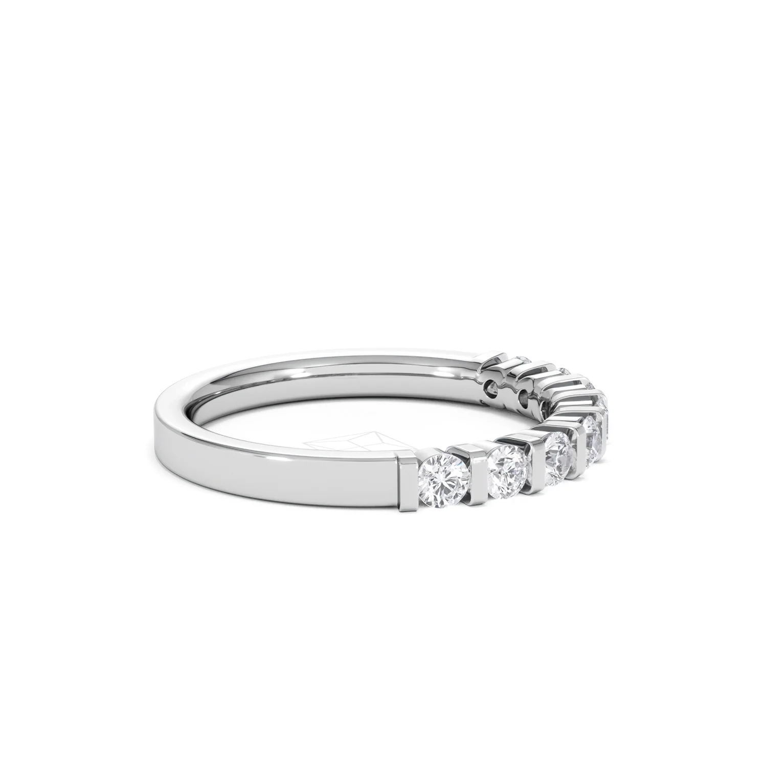 HANNAH 18K White Gold Diamond ETERNITY RING 0.50CT H/SI - Image 25