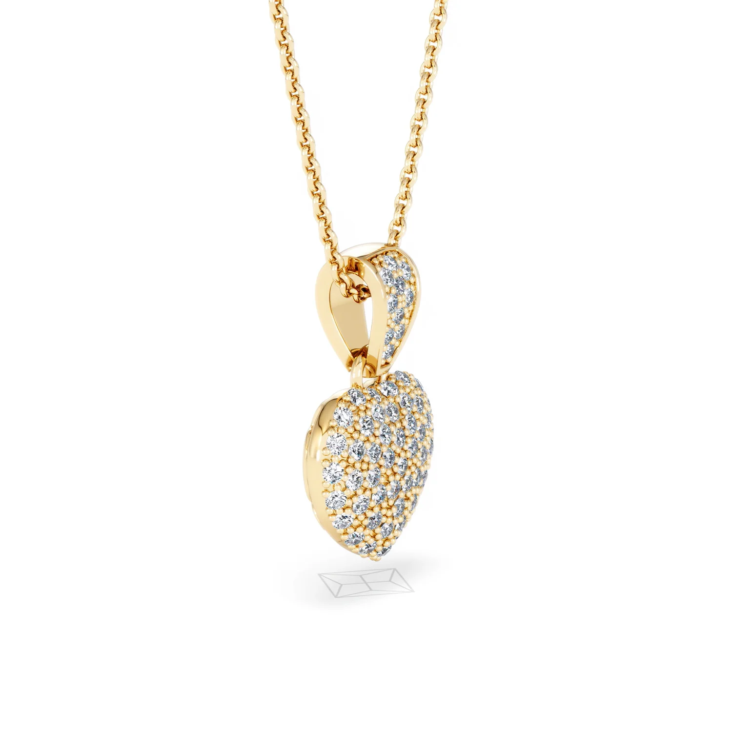 Heart Lab Diamond Necklace 0.50ct in 18K Gold Vermeil - Image 22