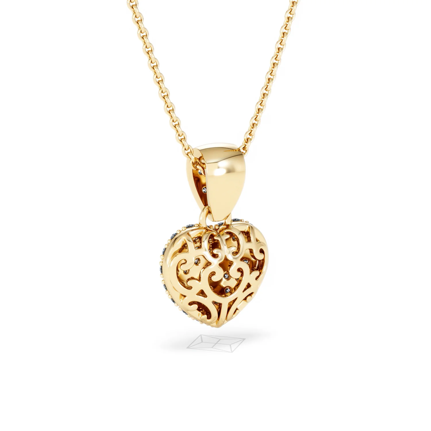 Heart Lab Diamond Necklace 0.50ct in 18K Gold Vermeil - Image 55