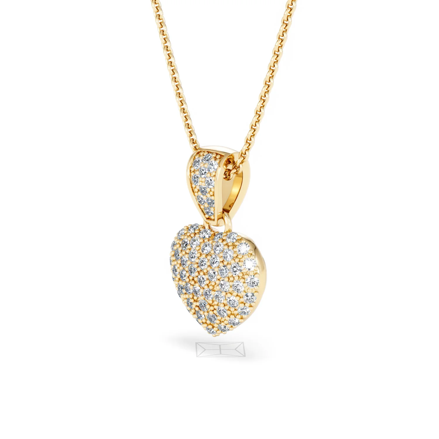 Heart Lab Diamond Necklace 0.50ct in 18K Gold Vermeil - Image 79