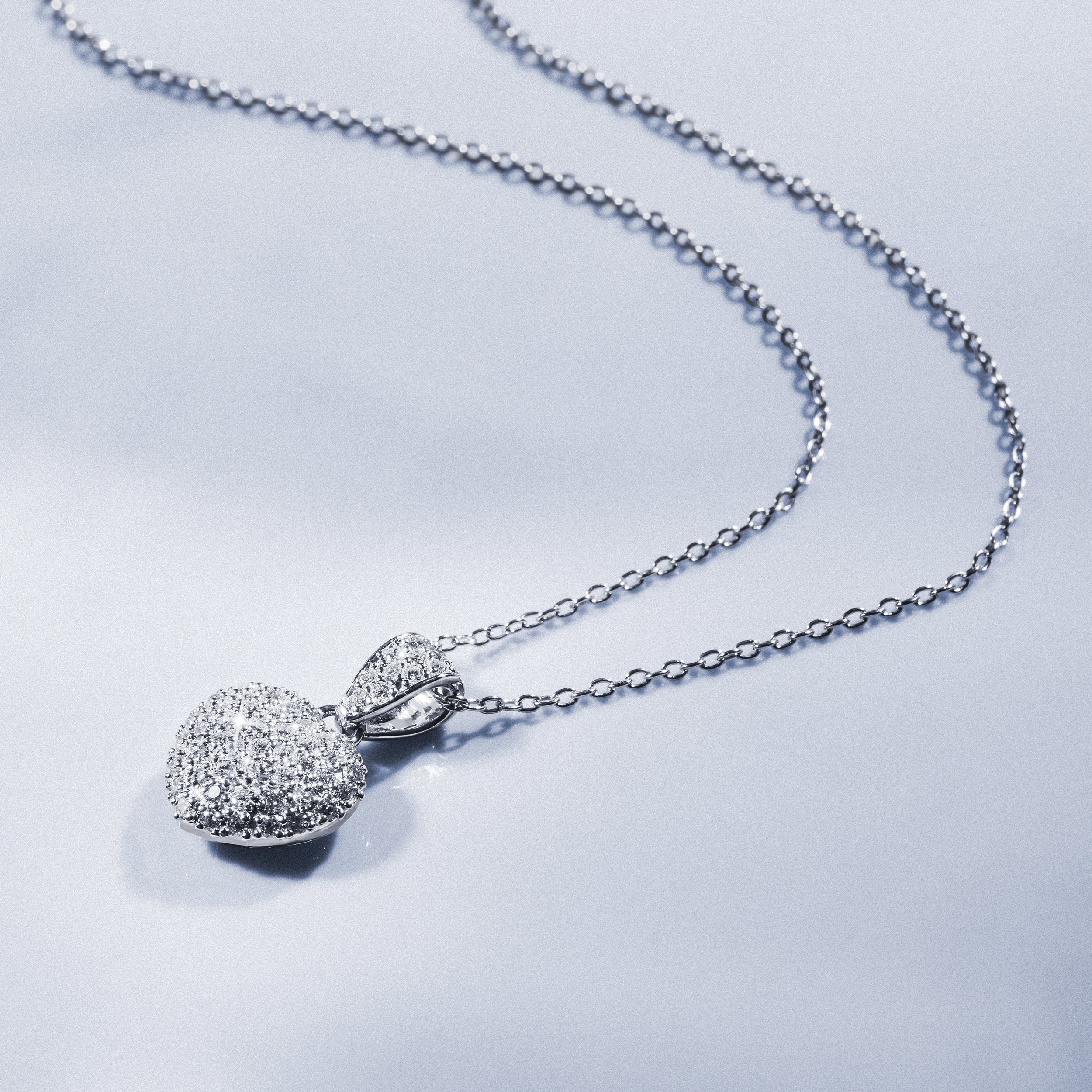 Heart Lab Diamond Necklace 0.50ct in 925 Silver - Image 7