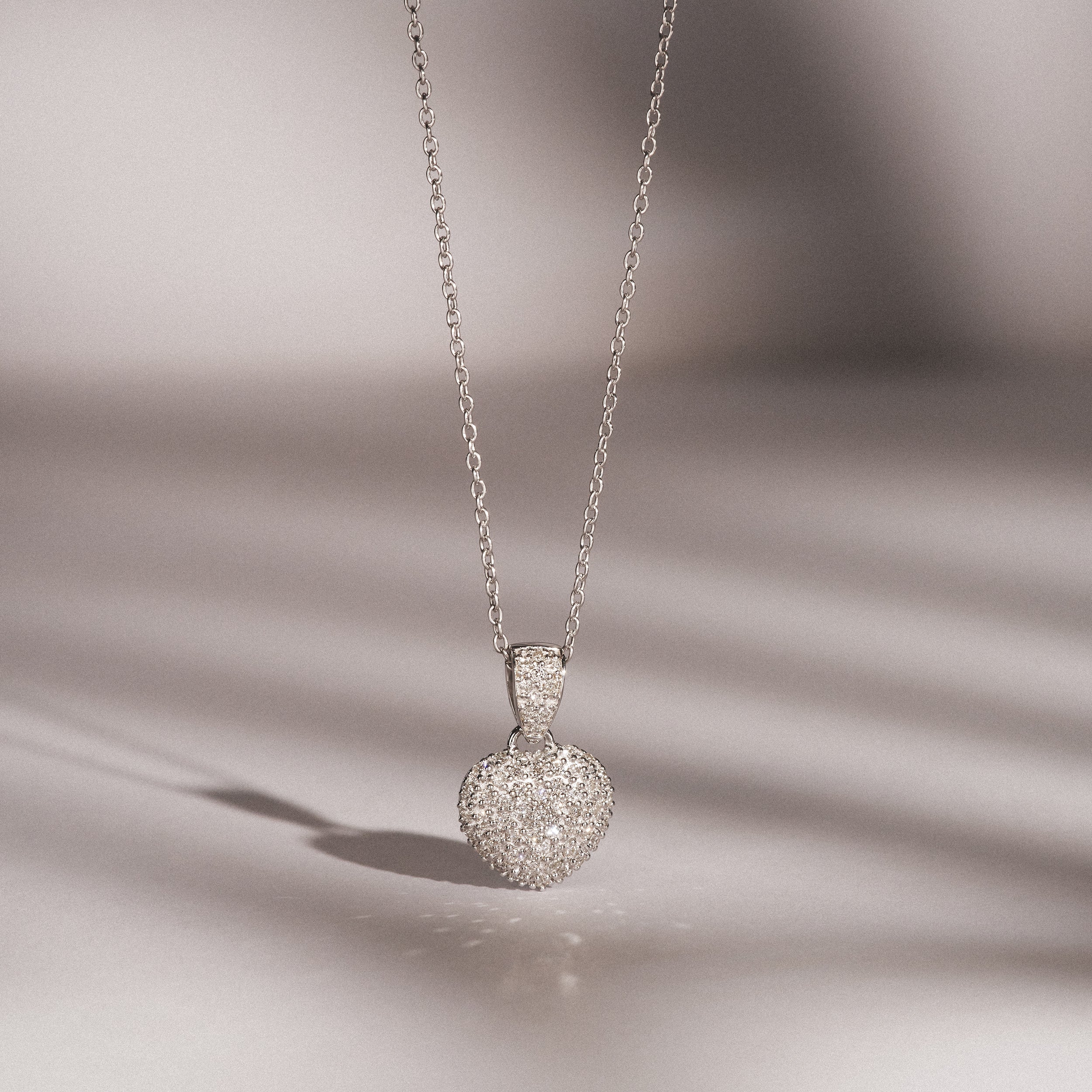 Heart Lab Diamond Necklace 0.50ct in 925 Silver - Image 9