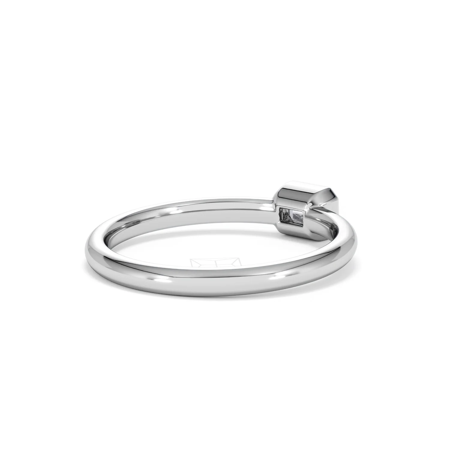 Horizon Emerald Cut Lab Diamond Solitaire Ring 0.25ct H/SI in 925 Silver - Image 41