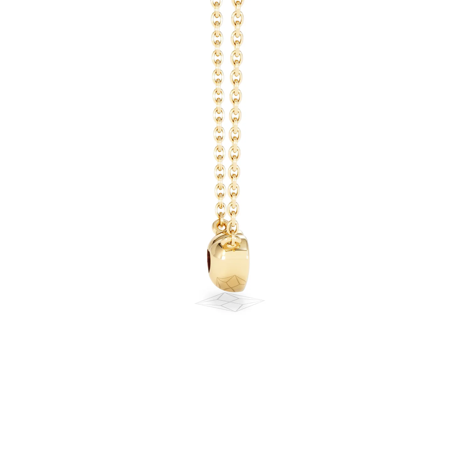Horizon Heart Cut Lab Diamond Solitaire Necklace 0.25ct H/SI in 18k Gold Vermeil - Image 32