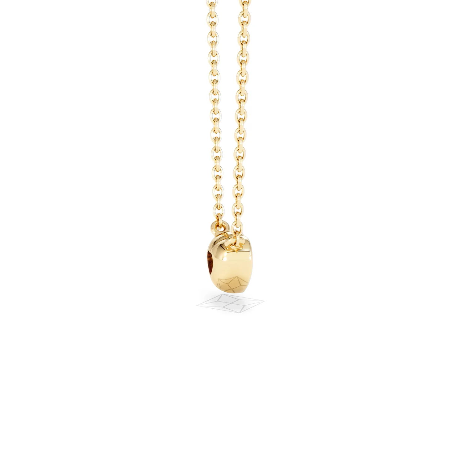 Horizon Heart Cut Lab Diamond Solitaire Necklace 0.25ct H/SI in 18k Gold Vermeil - Image 33