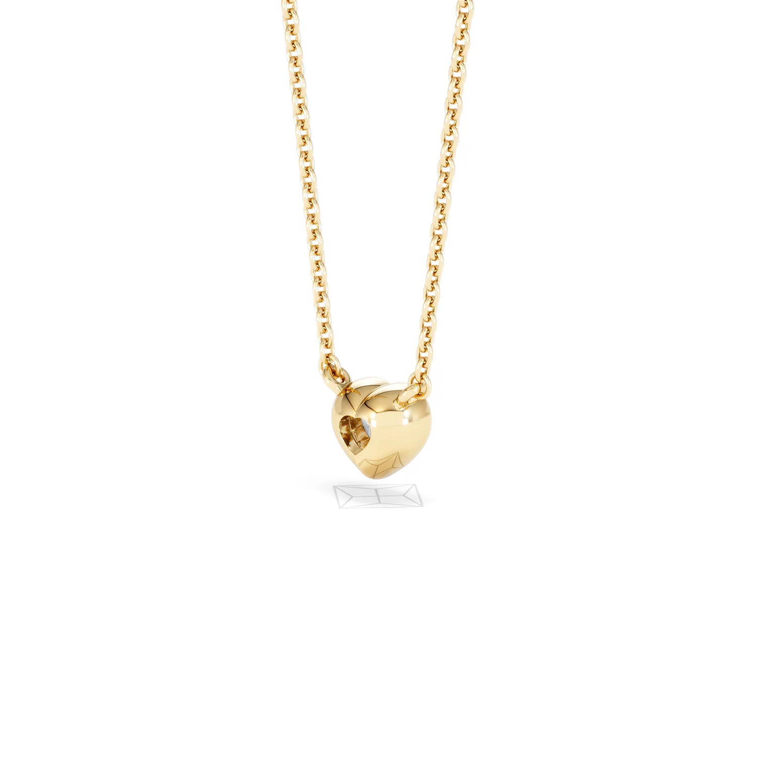 Horizon Heart Cut Lab Diamond Solitaire Necklace 0.25ct H/SI in 18k Gold Vermeil - Image 41