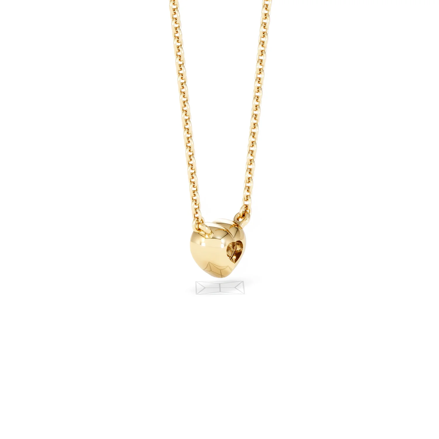 Horizon Heart Cut Lab Diamond Solitaire Necklace 0.25ct H/SI in 18k Gold Vermeil - Image 60