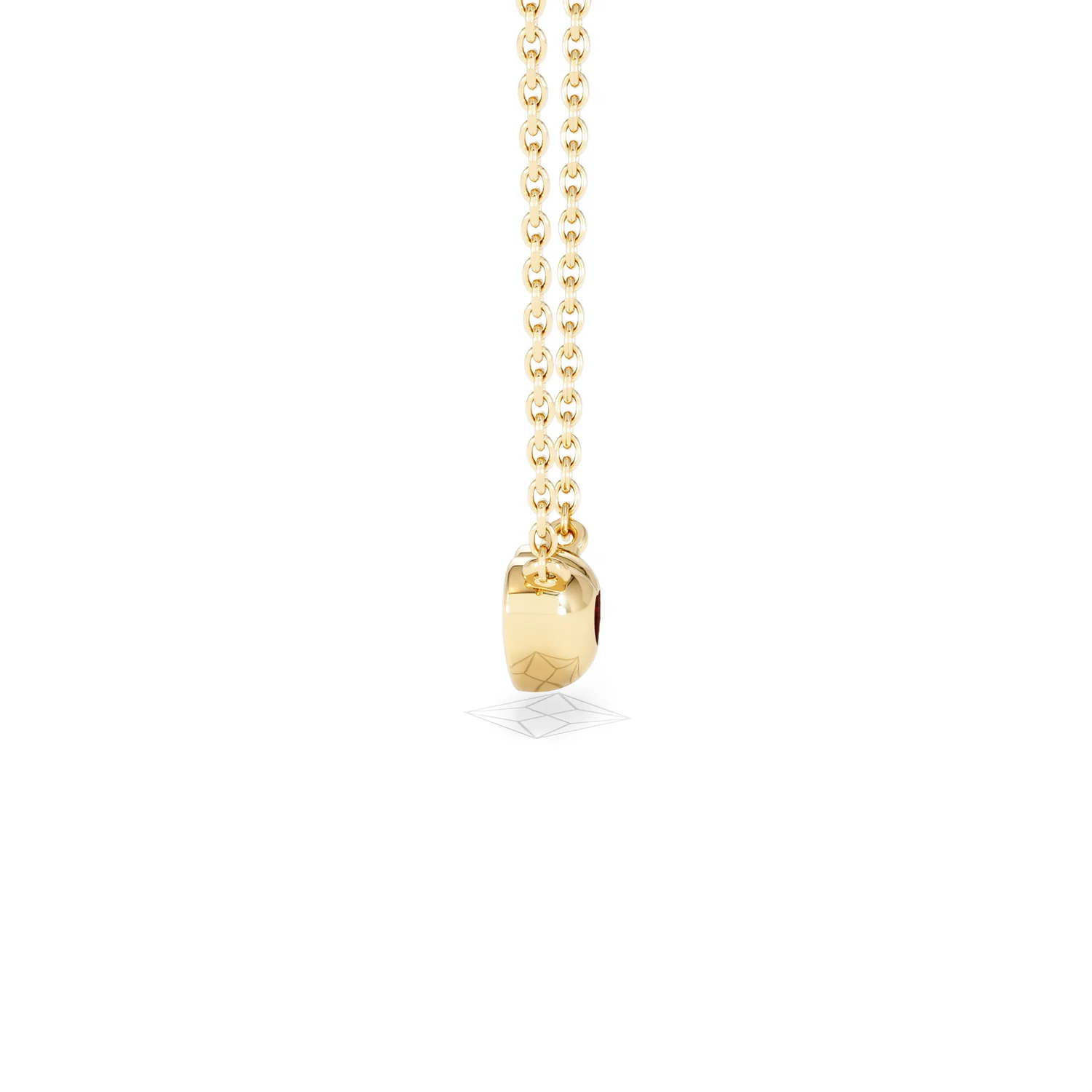 Horizon Heart Cut Lab Diamond Solitaire Necklace 0.25ct H/SI in 18k Gold Vermeil - Image 68