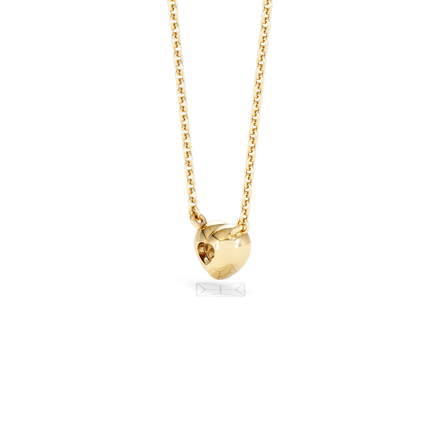 Horizon Heart Cut Lab Diamond Solitaire Necklace 0.25ct H/SI in 9K Gold - Image 40
