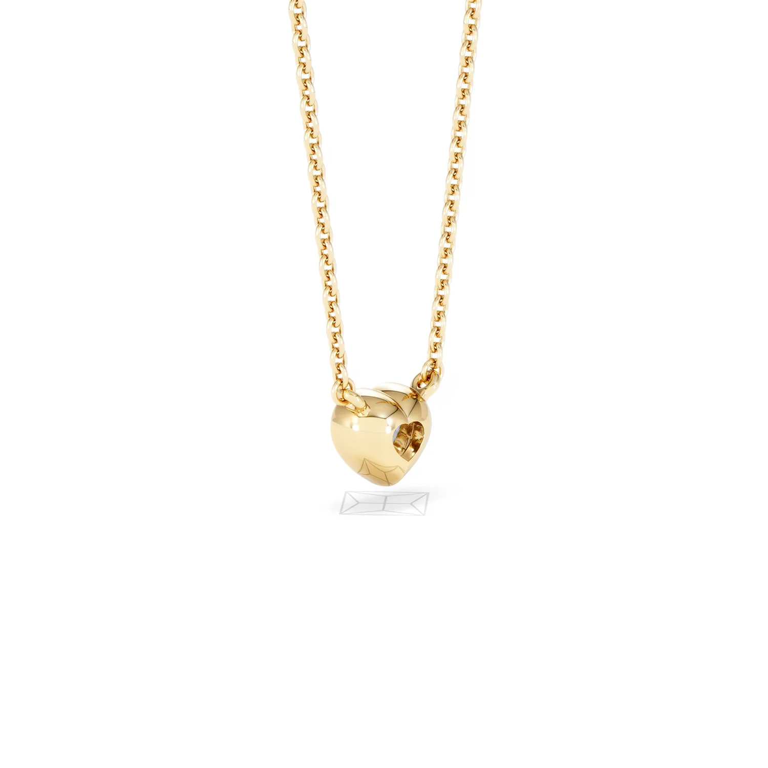 Horizon Heart Cut Lab Diamond Solitaire Necklace 0.25ct H/SI in 9K Gold - Image 59