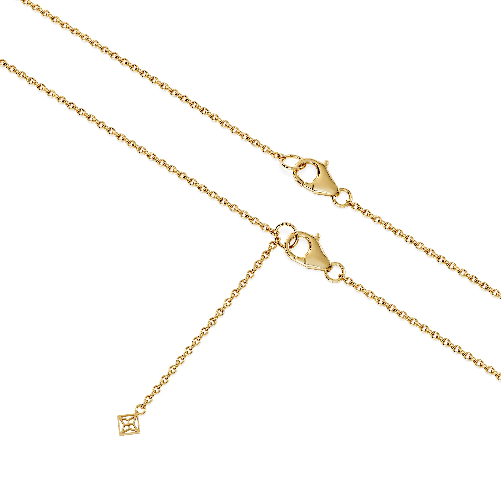 Horizon Heart Cut Lab Diamond Solitaire Necklace 0.50ct H/SI in 9K Gold - Image 7