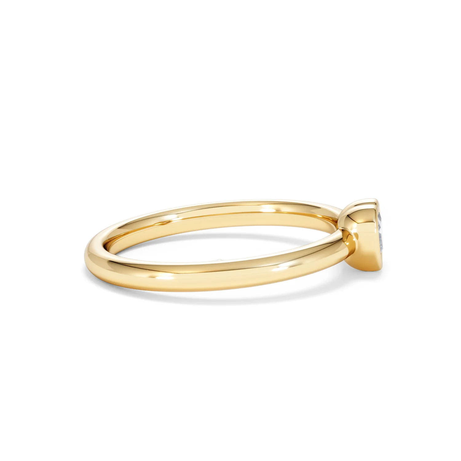Horizon Heart Cut Lab Diamond Solitaire Ring 0.25ct H/SI in 18k Gold Vermeil - Image 29